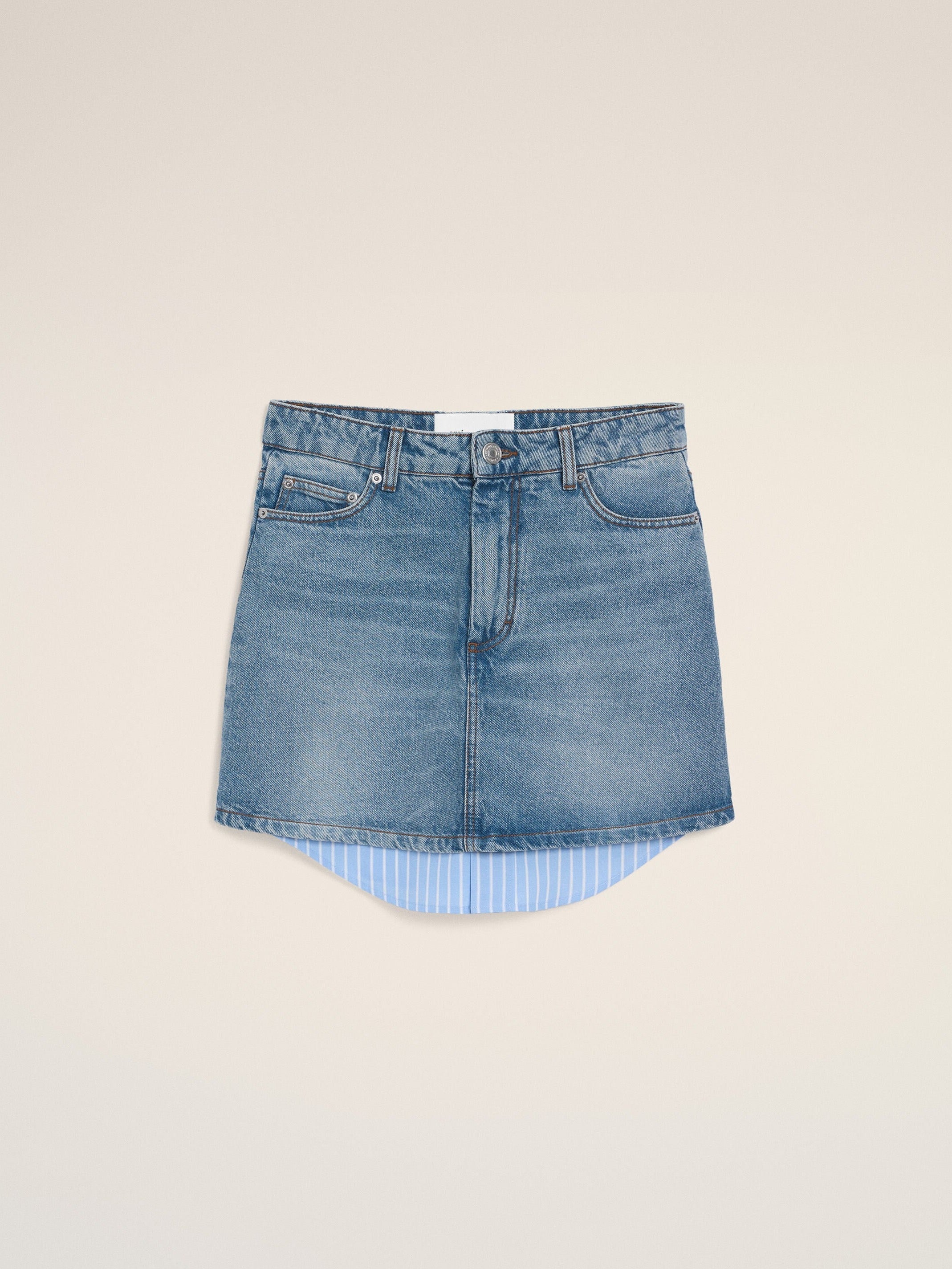 Mini Jupe Bleue en Coton