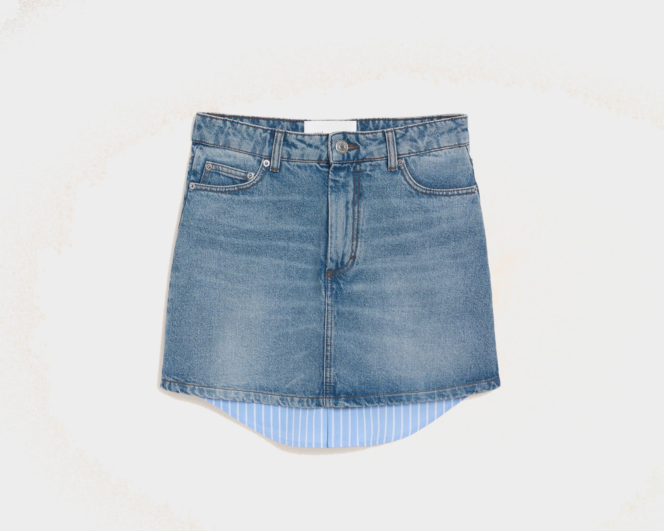 Mini Jupe Bleue en Coton