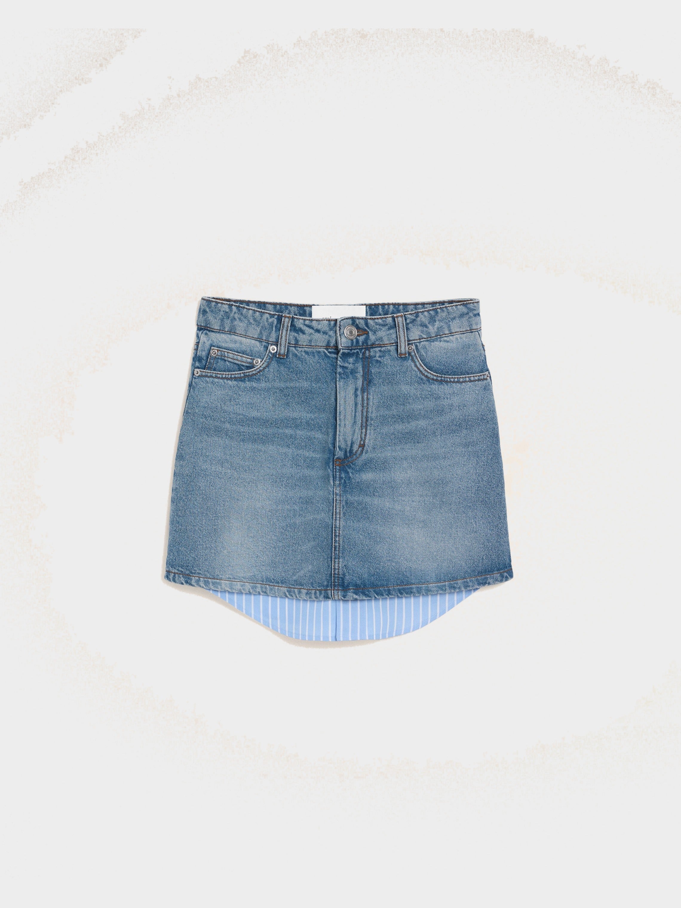 Mini Jupe Bleue en Coton