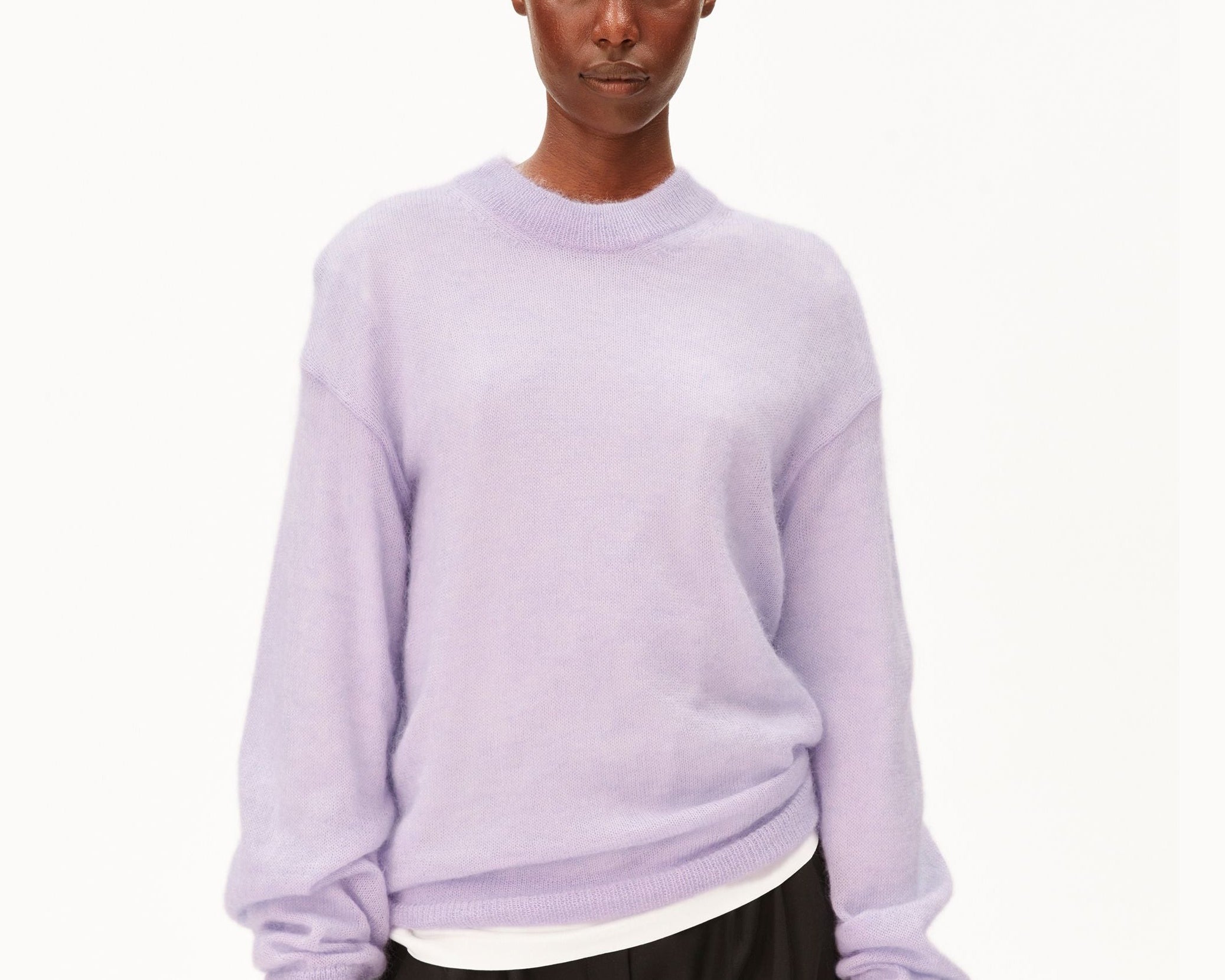 MOHAIR-MIX STRICKPULLOVER | moonlit lilac
