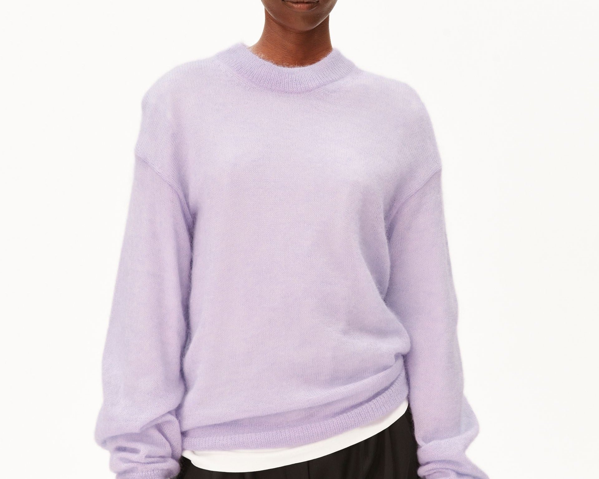 MOHAIR-MIX STRICKPULLOVER | moonlit lilac