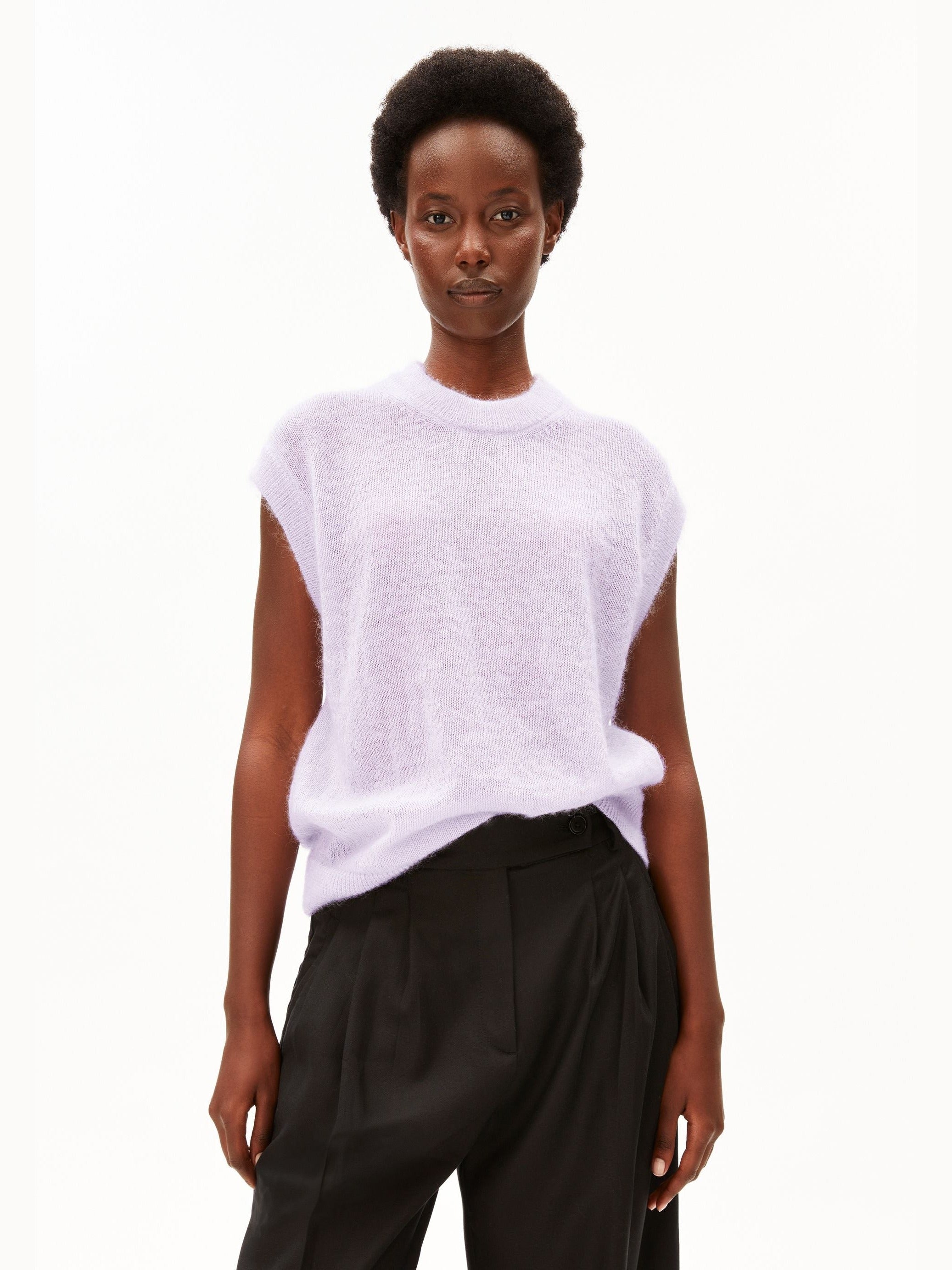 MOHAIR-MIX STRICKPULLUNDER | moonlit lilac