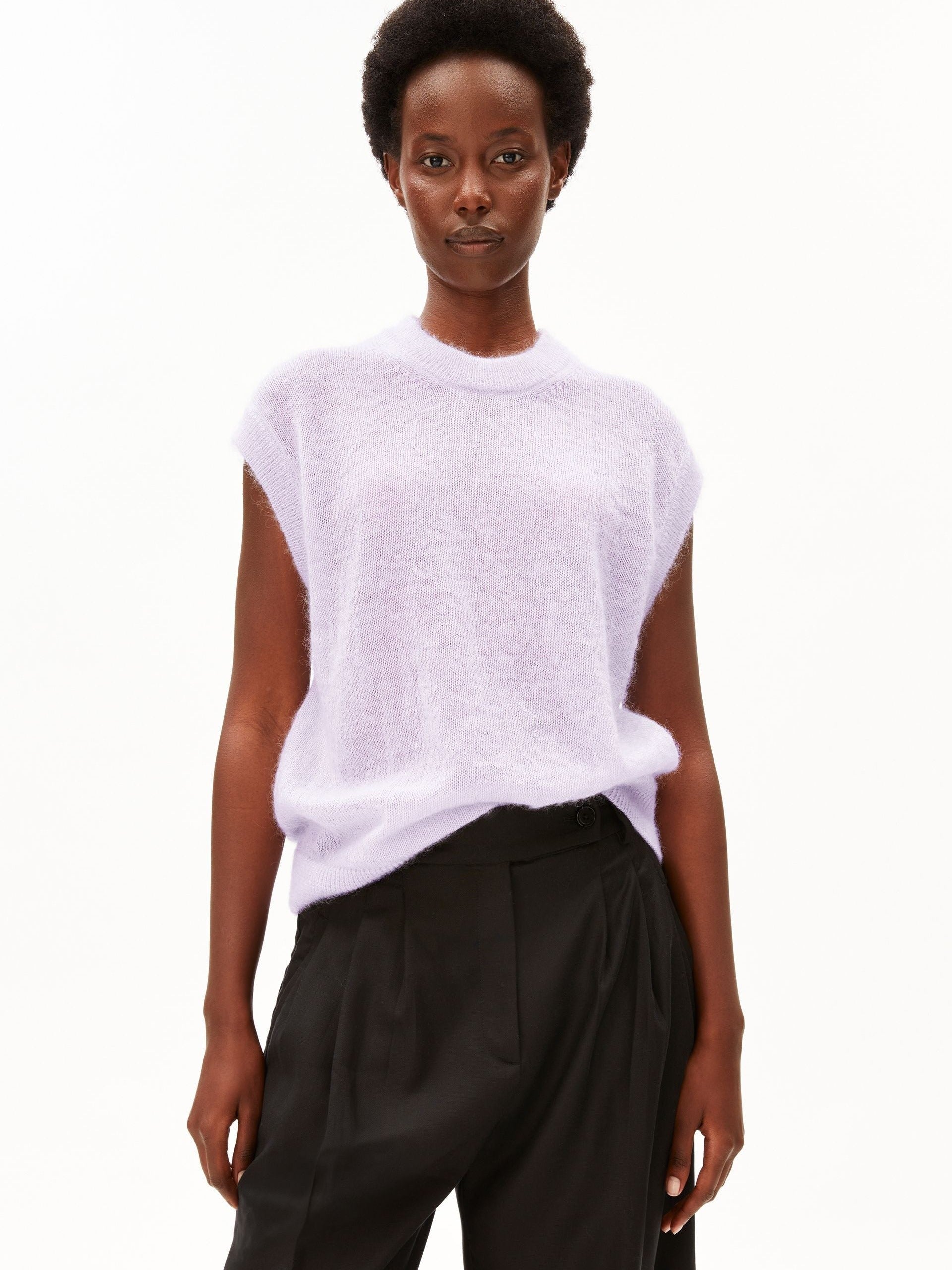 MOHAIR-MIX STRICKPULLUNDER | moonlit lilac