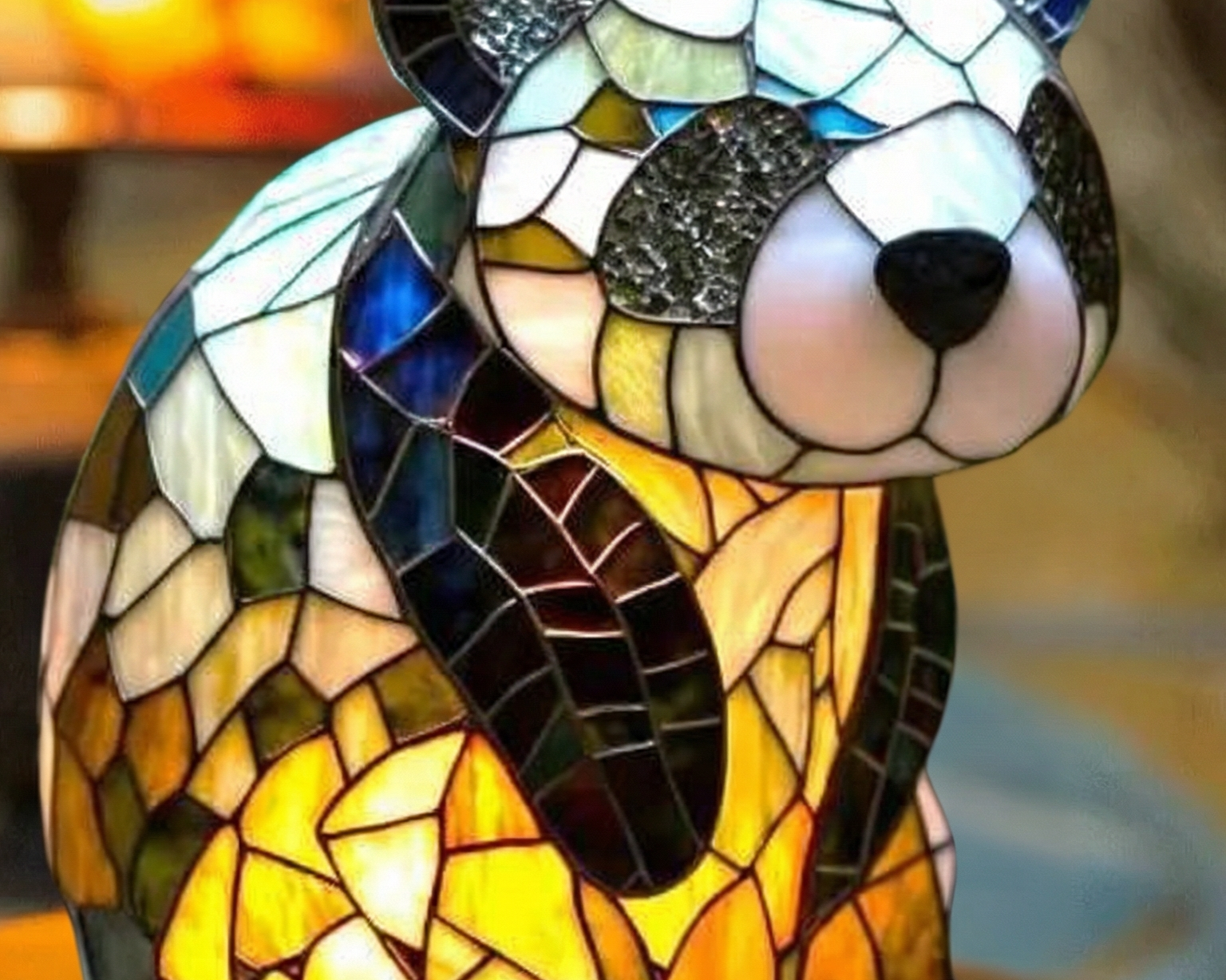 Panda - Lampa ve Vitráži