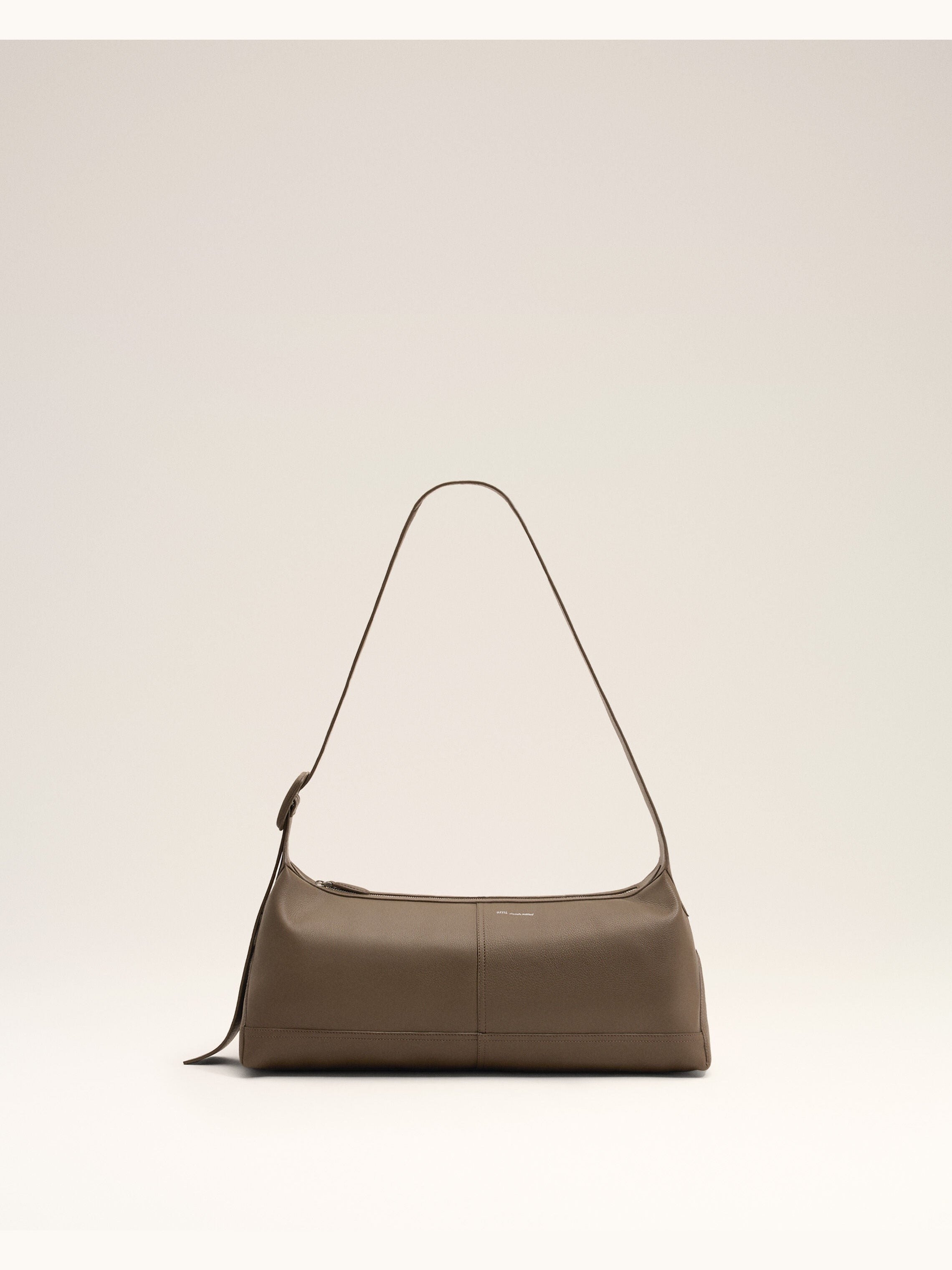Petit sac crossbody Etienne marron en cuir de taurillon