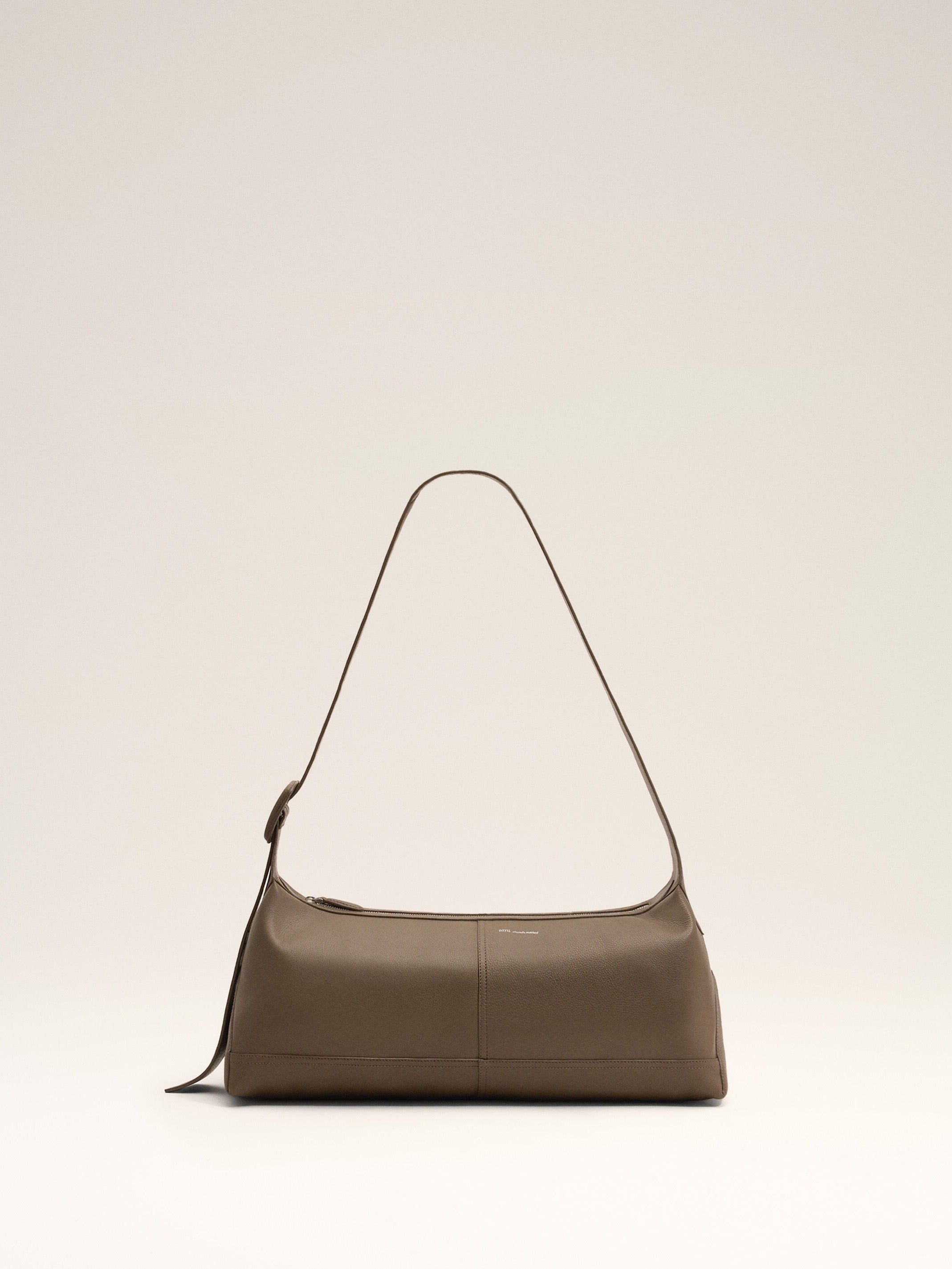Petit sac crossbody Etienne marron en cuir de taurillon