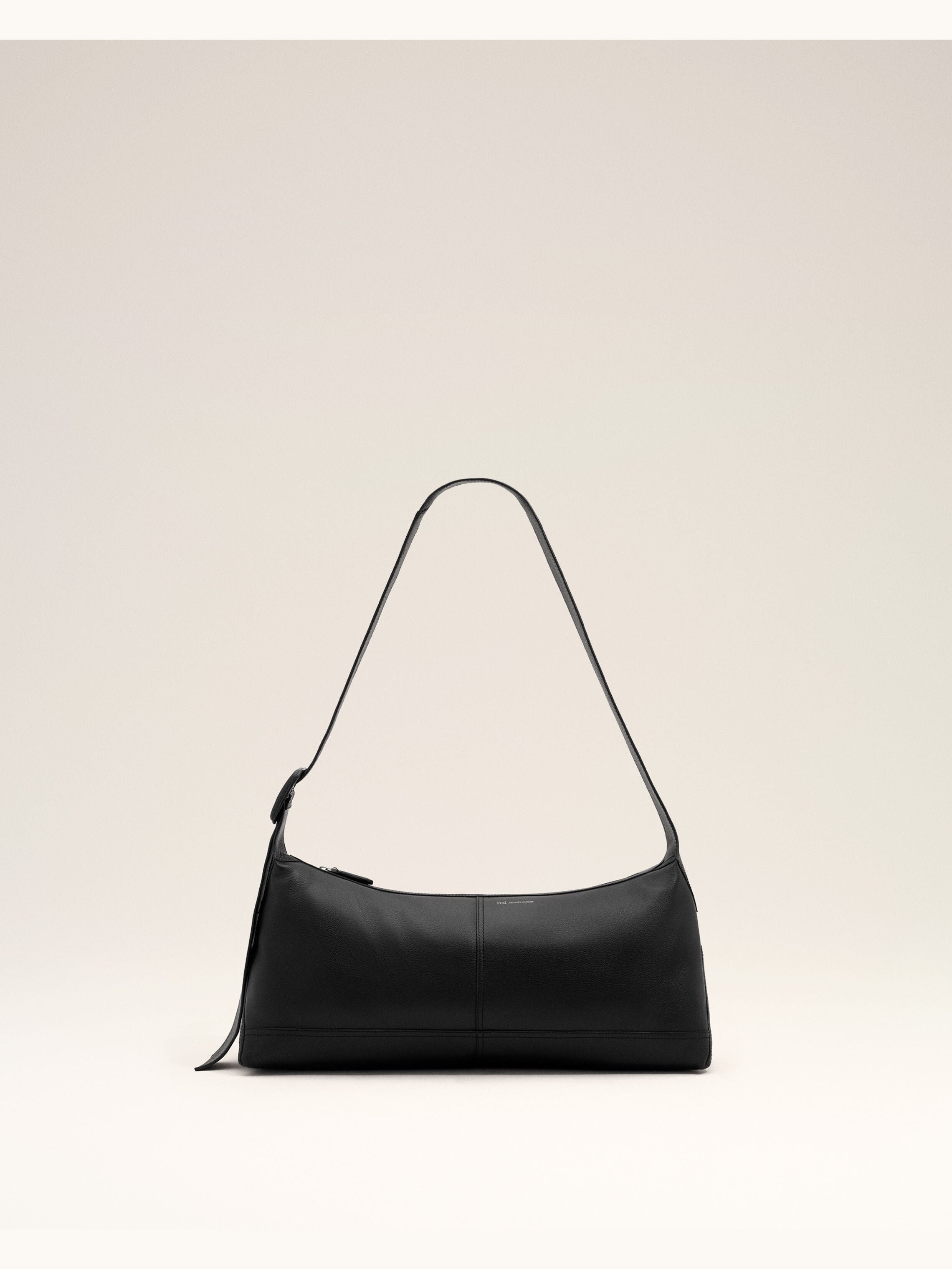 Petit sac crossbody Etienne noir en cuir de taurillon