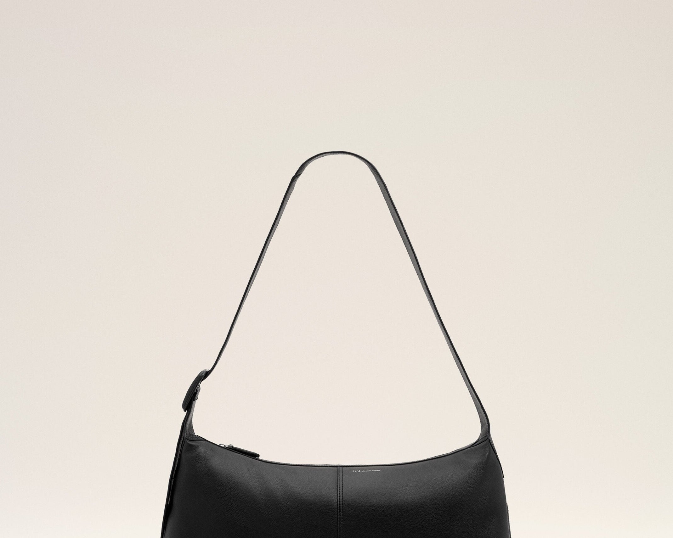 Petit sac crossbody Etienne noir en cuir de taurillon