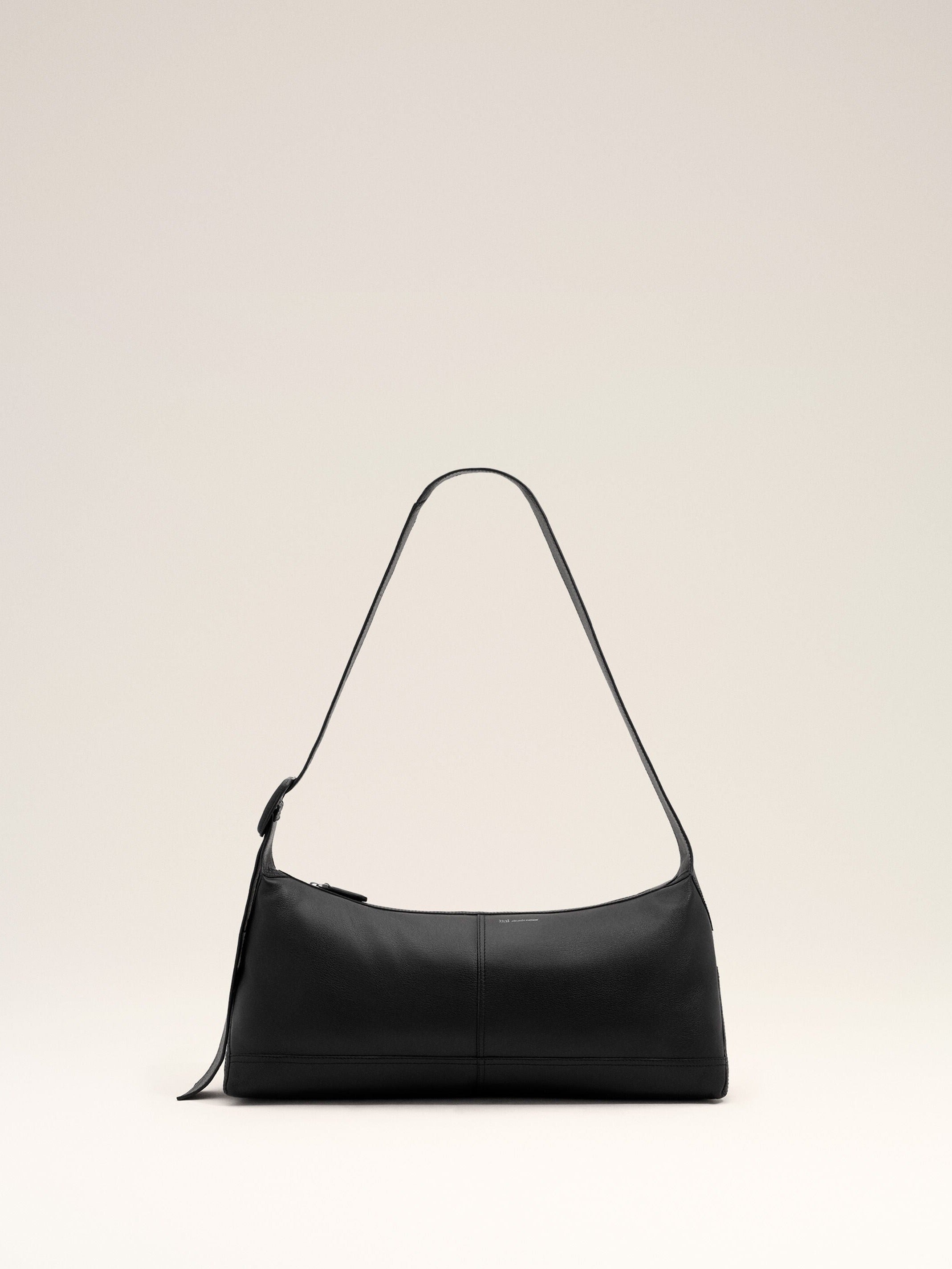 Petit sac crossbody Etienne noir en cuir de taurillon