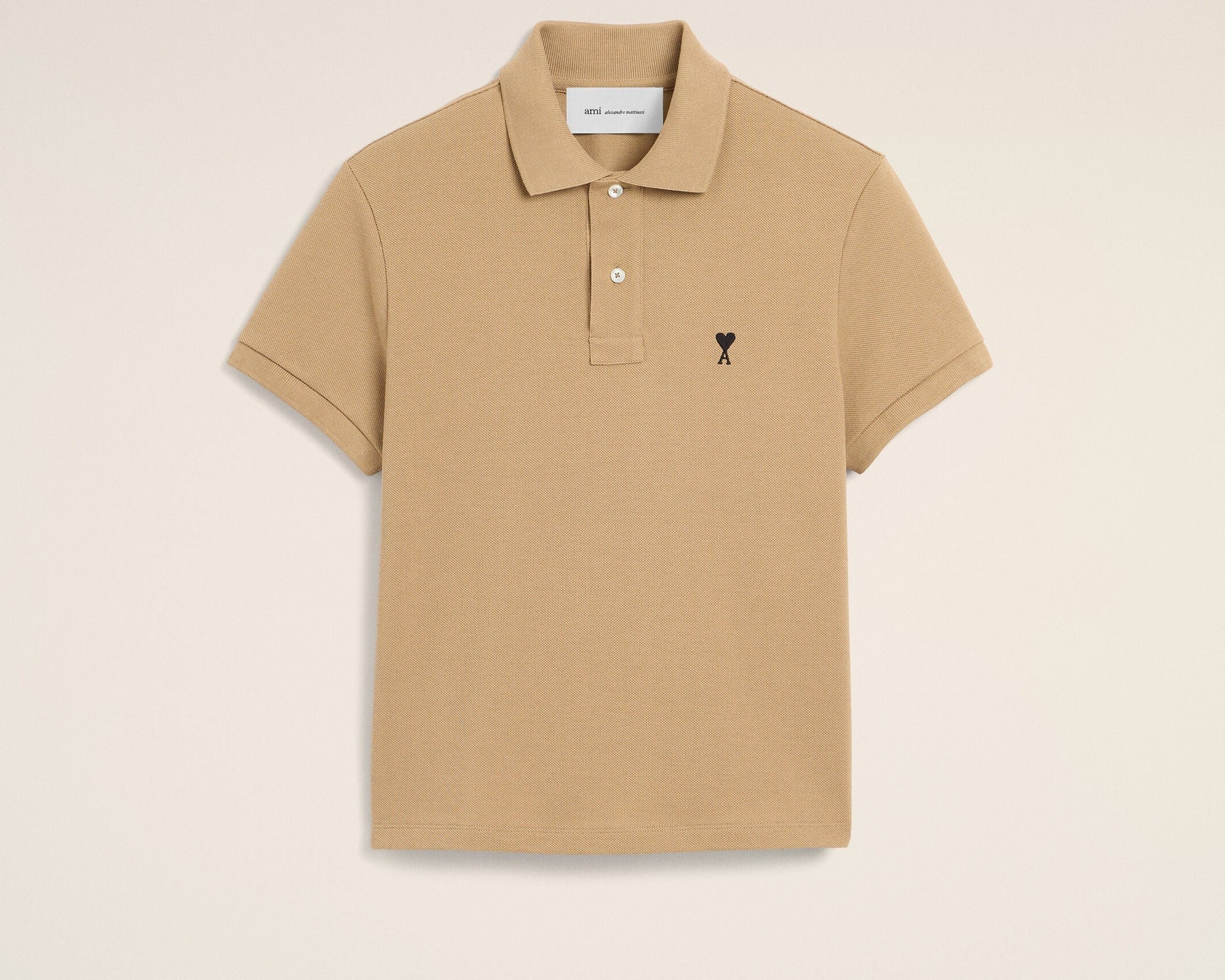 Polo beige en coton Ami de Coeur