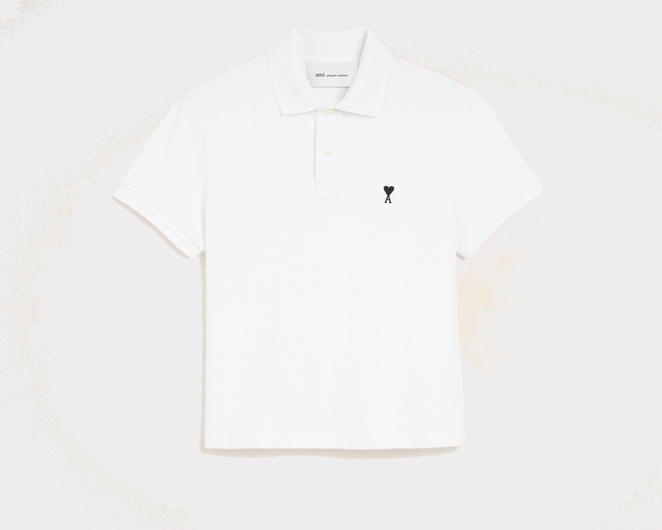 Polo blanc en coton Ami de Coeur