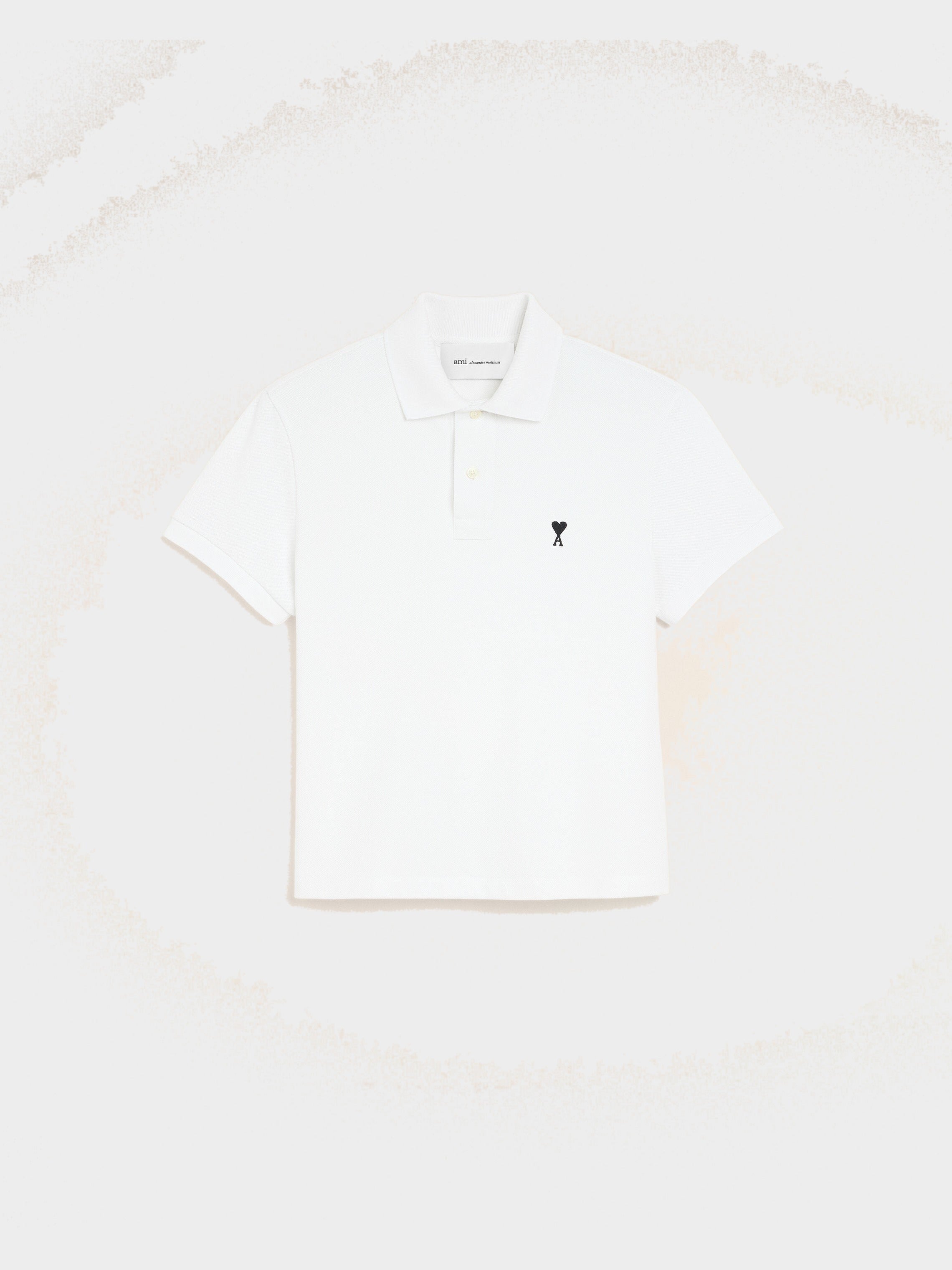 Polo blanc en coton Ami de Coeur