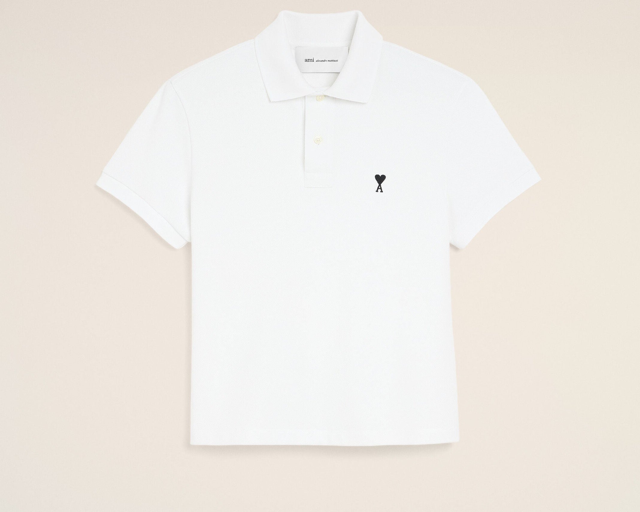 Polo blanc en coton Ami de Coeur