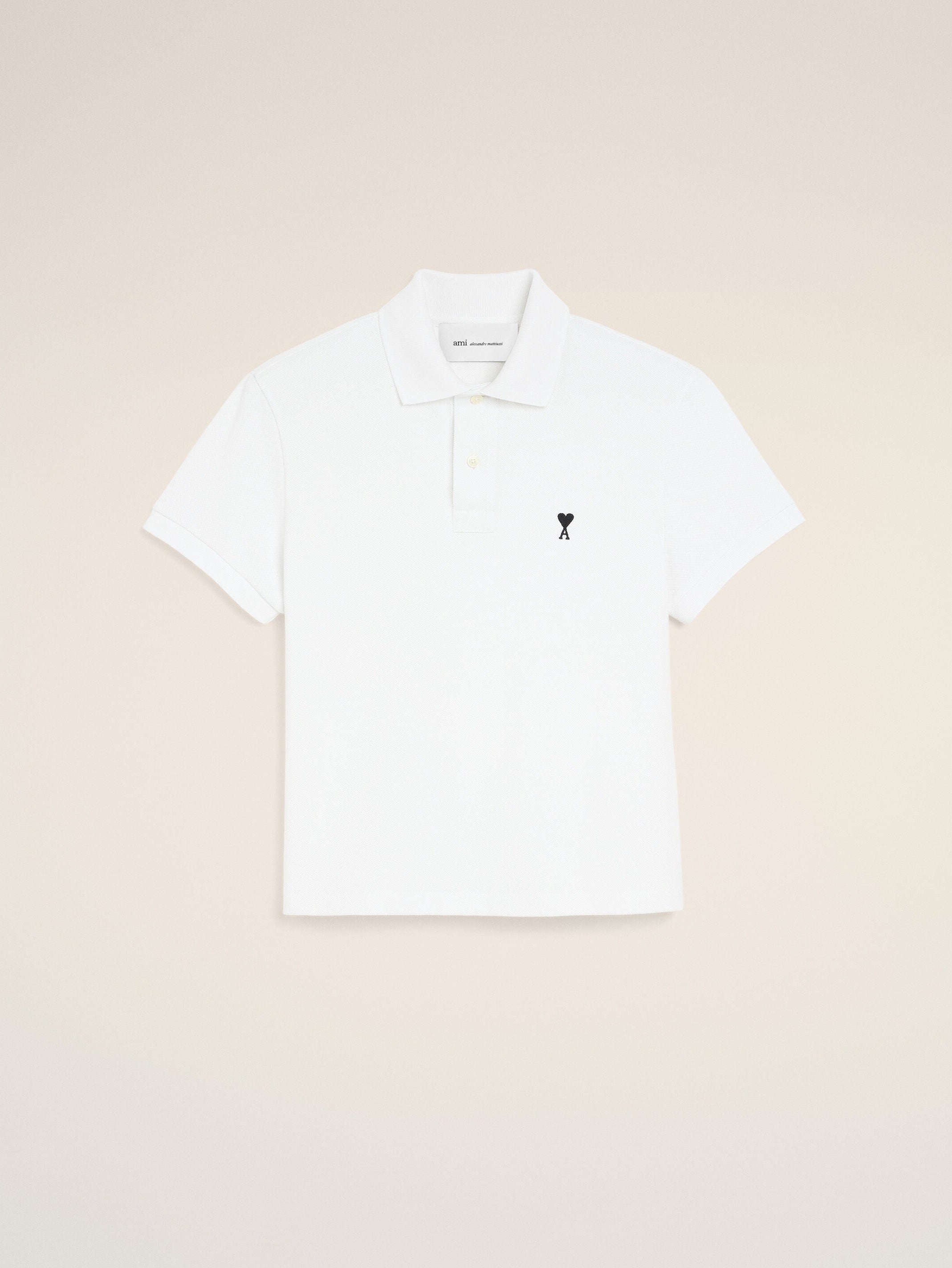 Polo blanc en coton Ami de Coeur