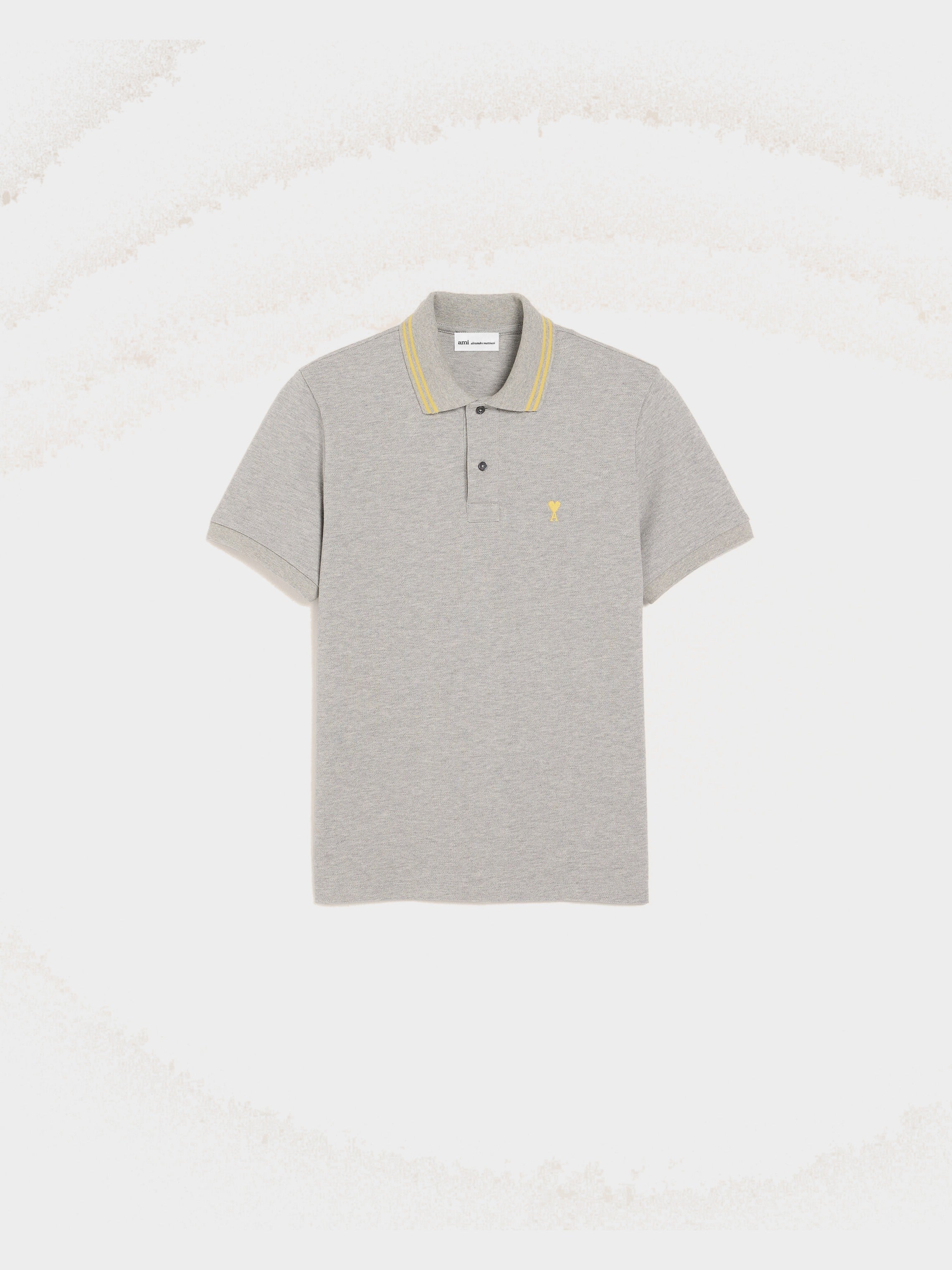 Polo Gris Ami De Coeur En Coton