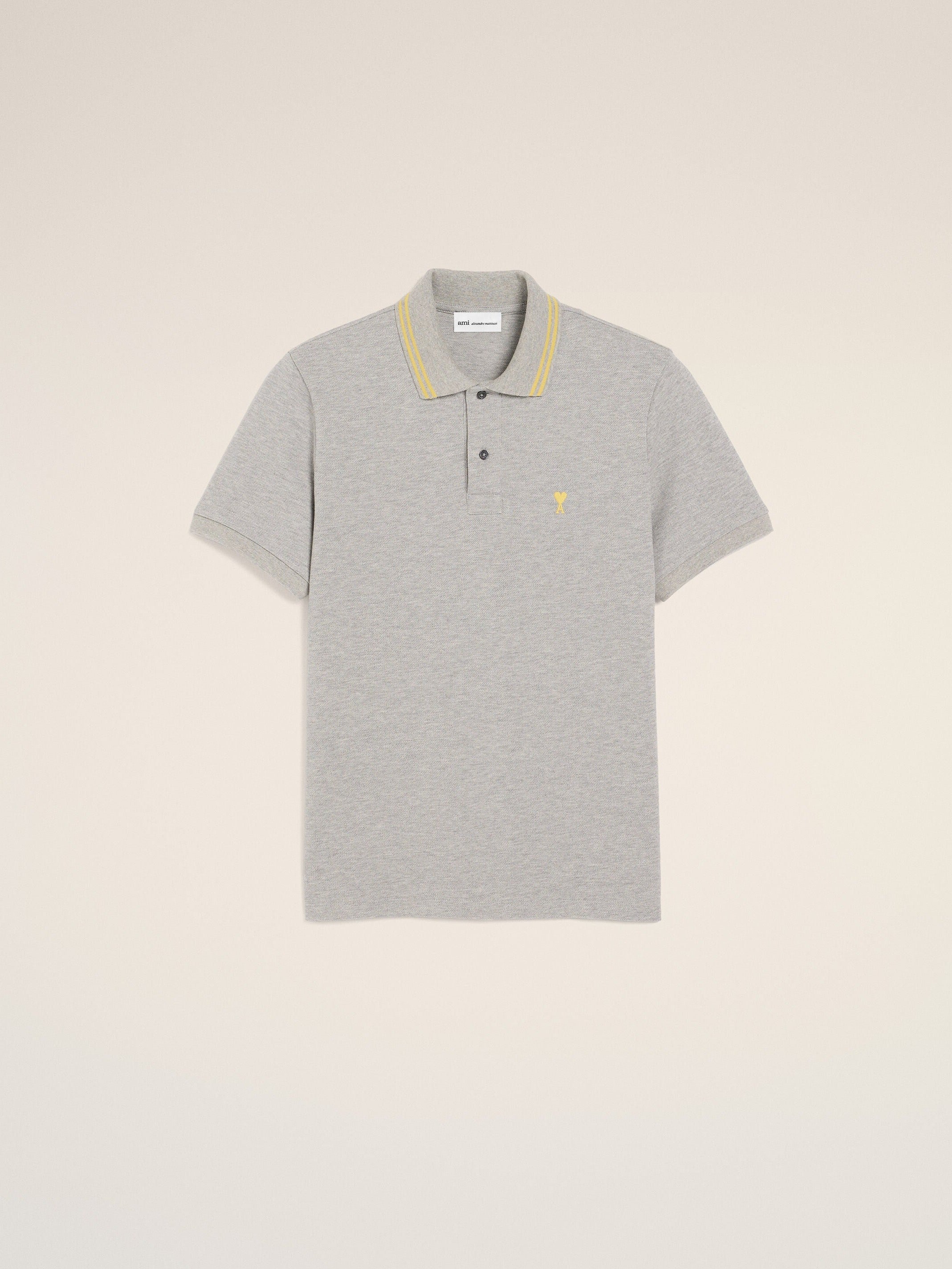 Polo Gris Ami De Coeur En Coton