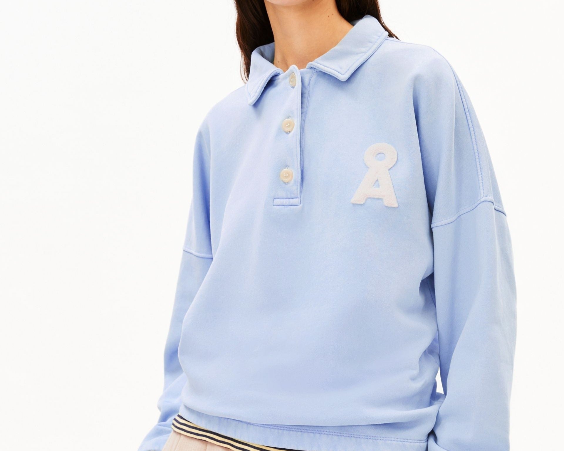 POLO-SWEATSHIRT | soft blue