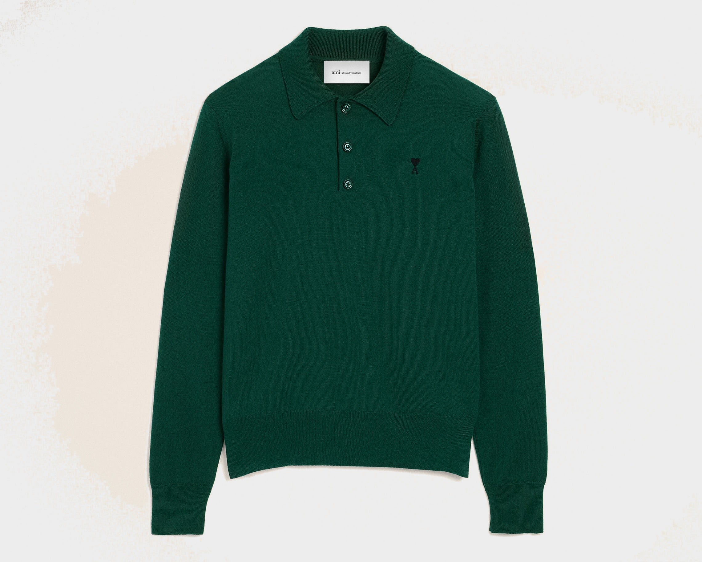 Polo vert en laine Ami de Coeur