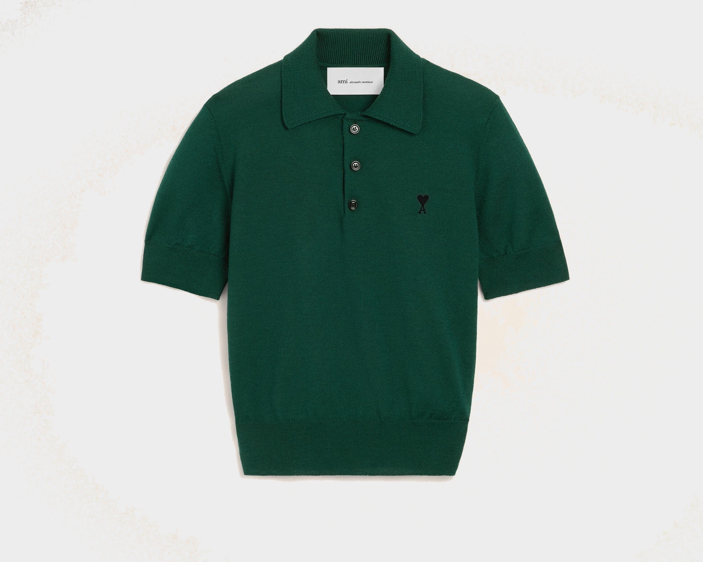 Polo vert en laine Ami de Coeur