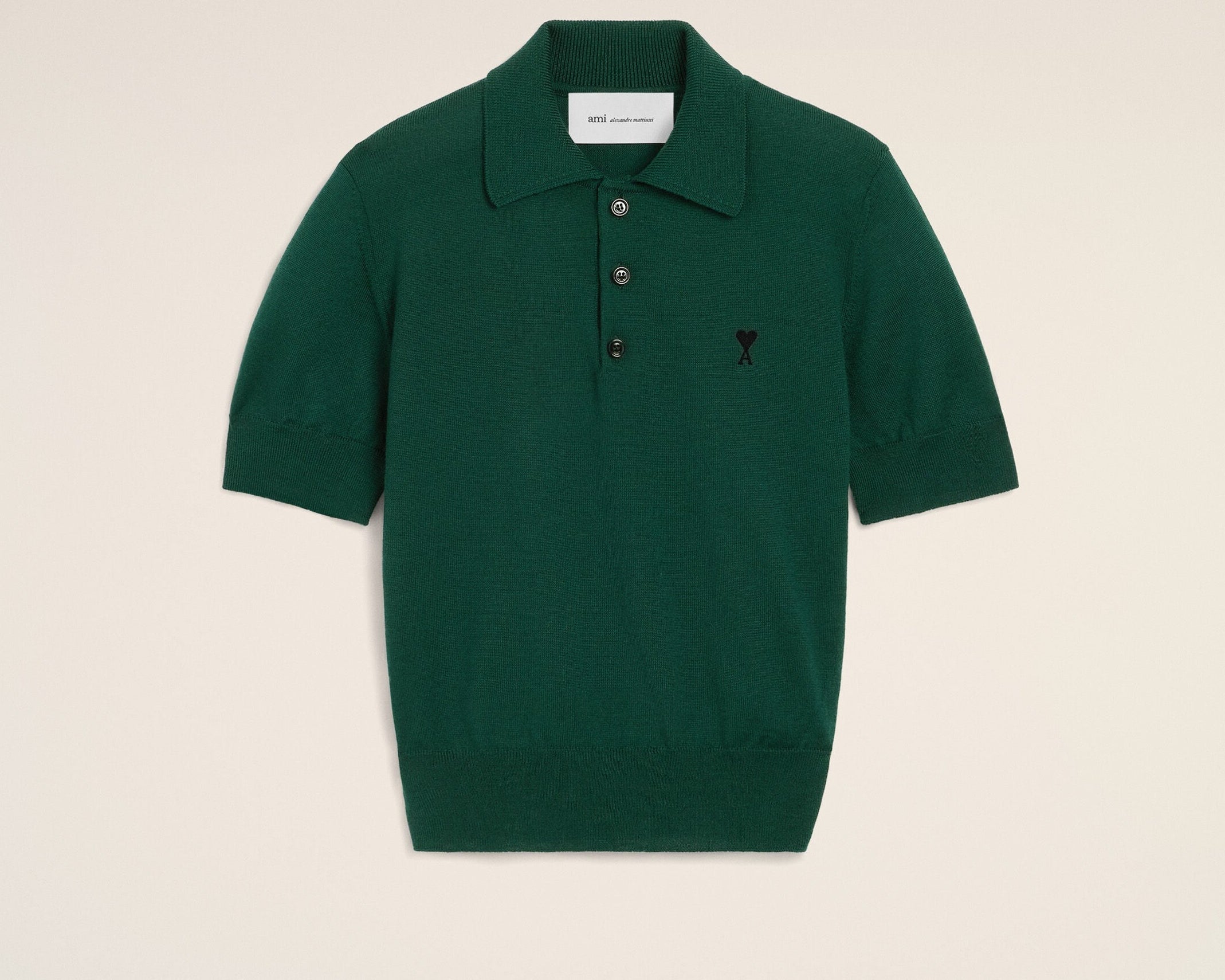 Polo vert en laine Ami de Coeur