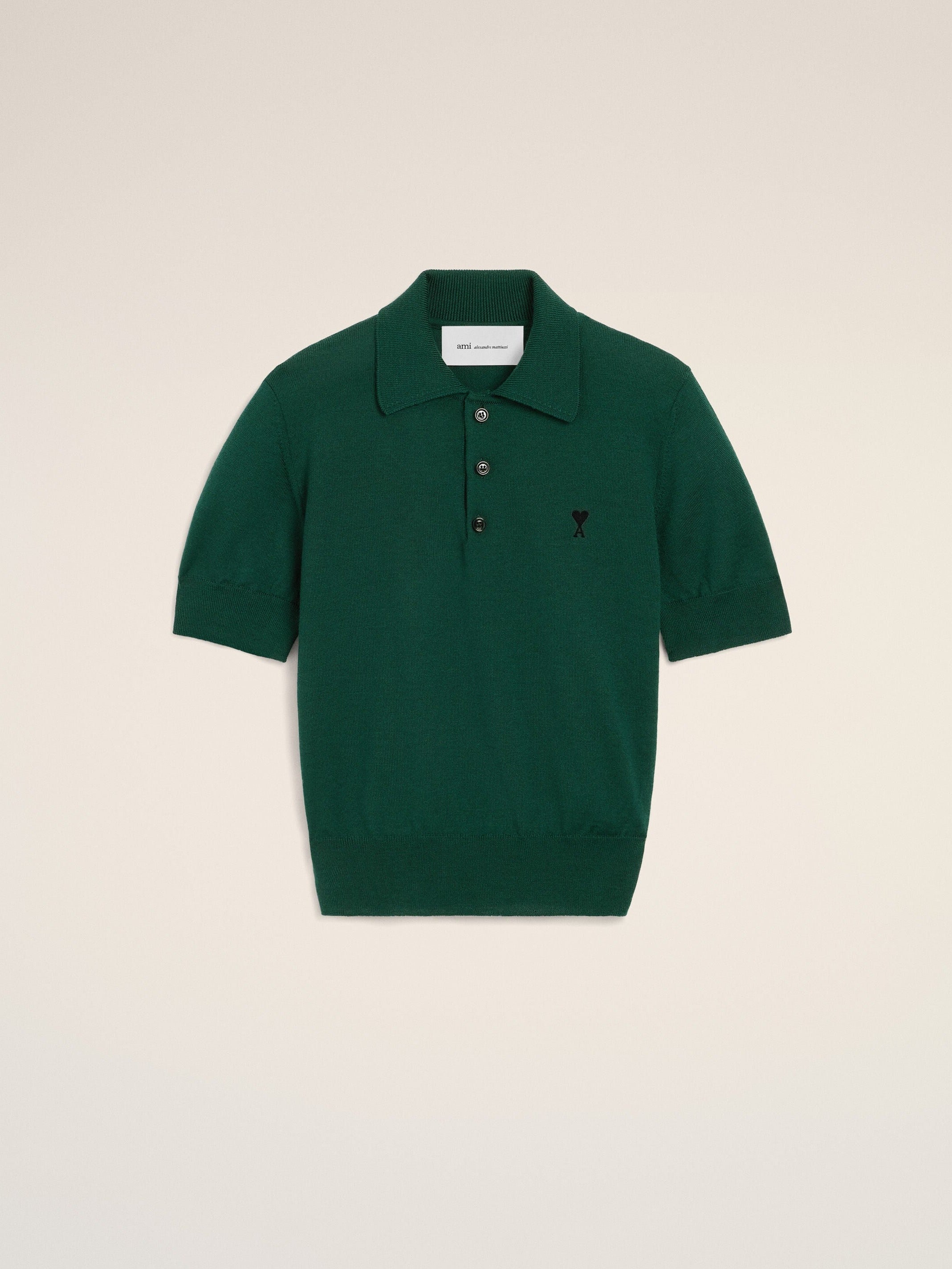 Polo vert en laine Ami de Coeur
