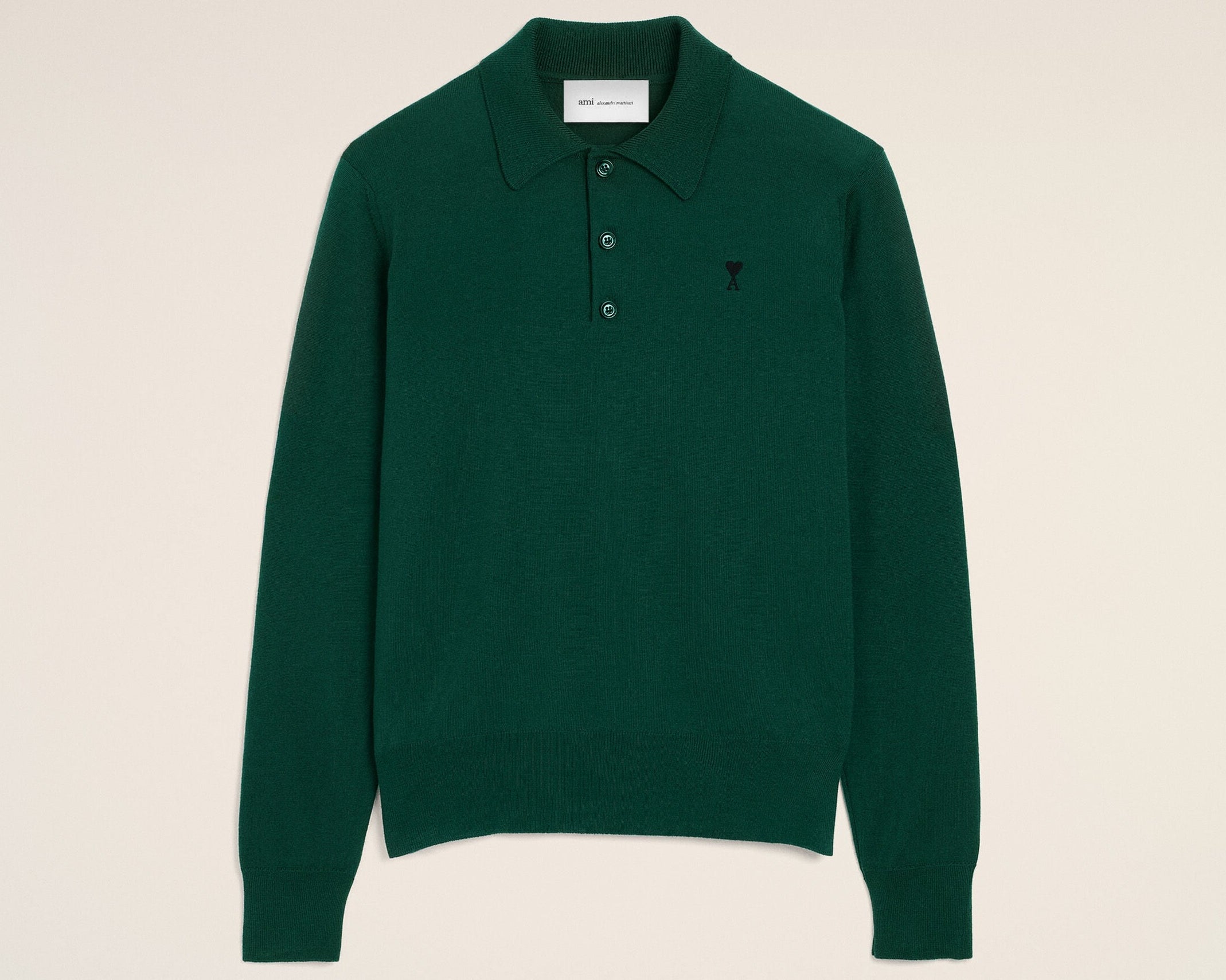 Polo vert en laine Ami de Coeur