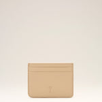 Porte-cartes beige en cuir de vachette Ami de Coeur
