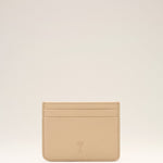 Porte-cartes beige en cuir de vachette Ami de Coeur