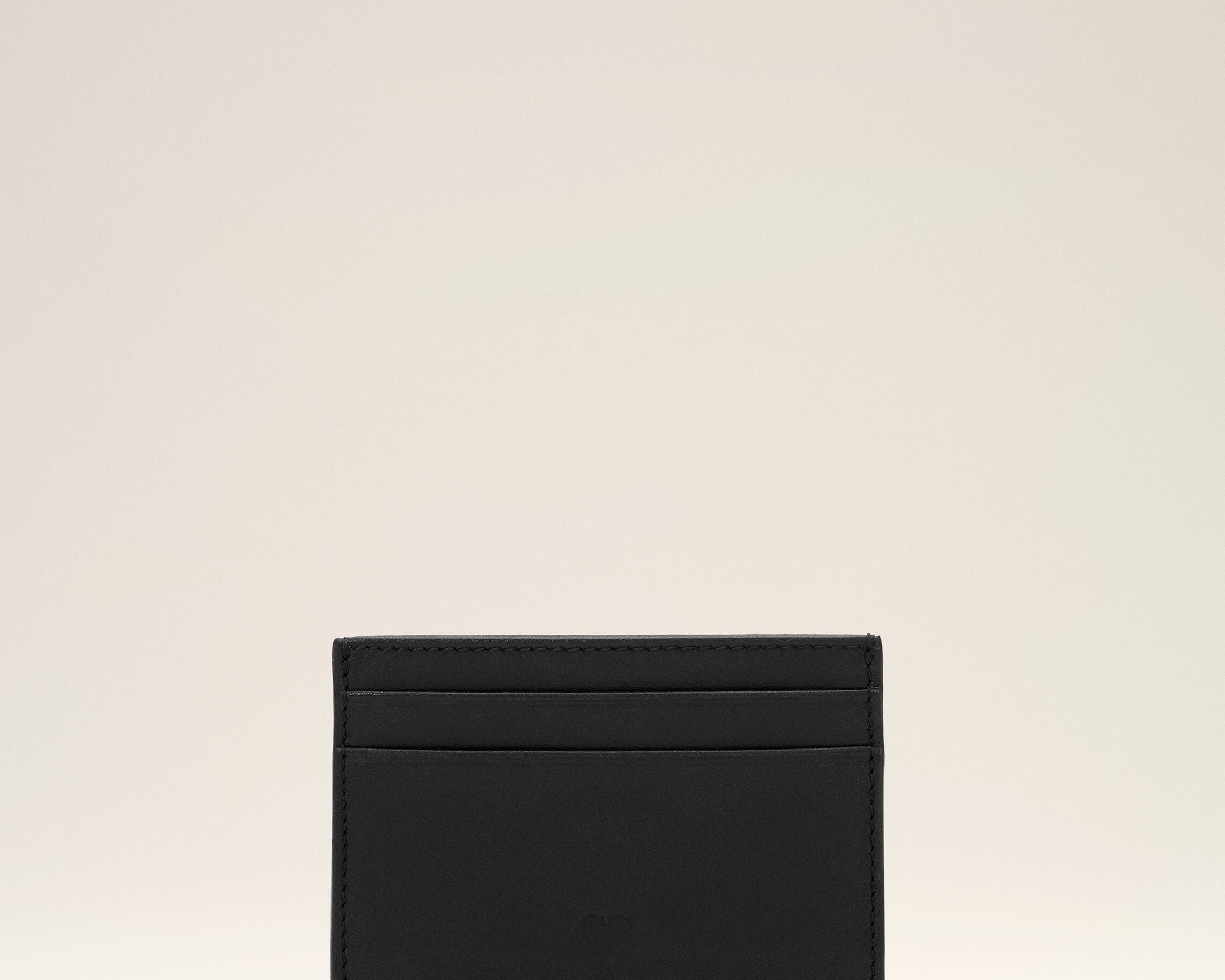 Porte-cartes noir en cuir de vachette Ami de Coeur
