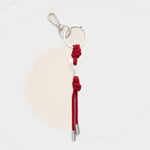Porte-clés rouge en métal Ami de Coeur