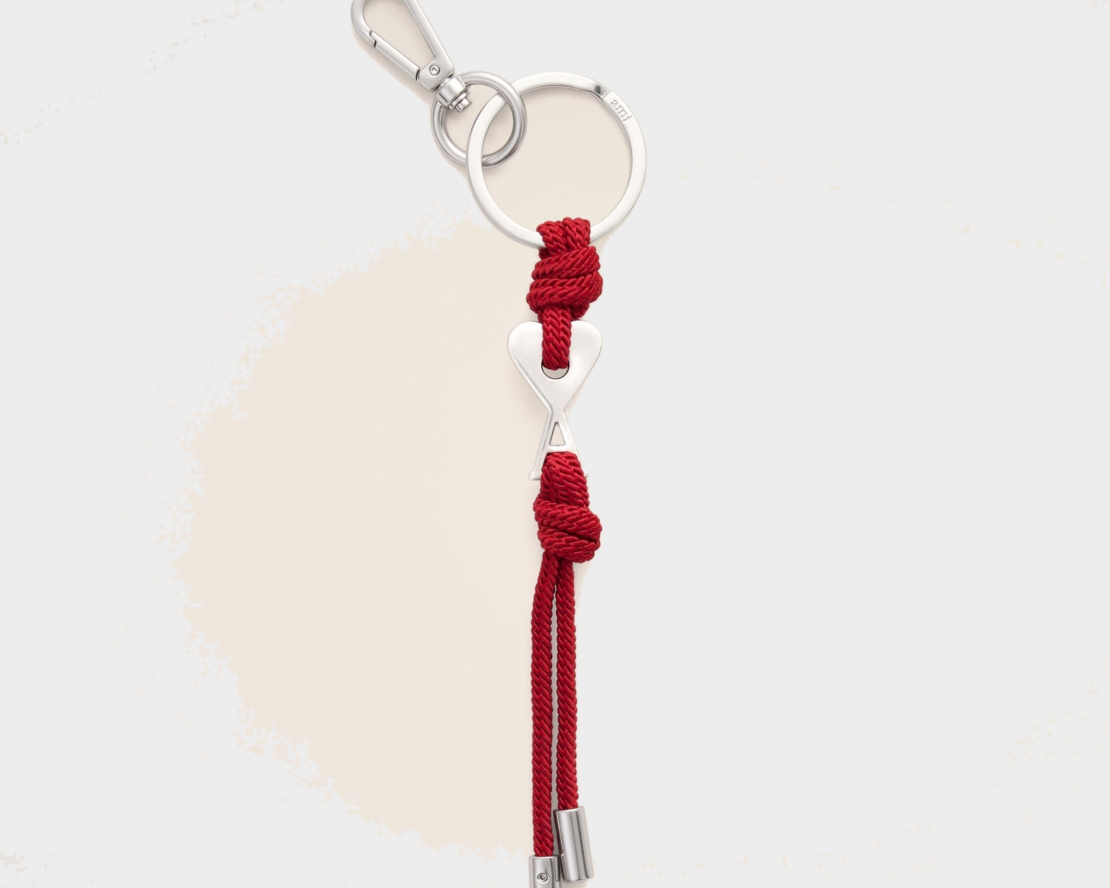 Porte-clés rouge en métal Ami de Coeur