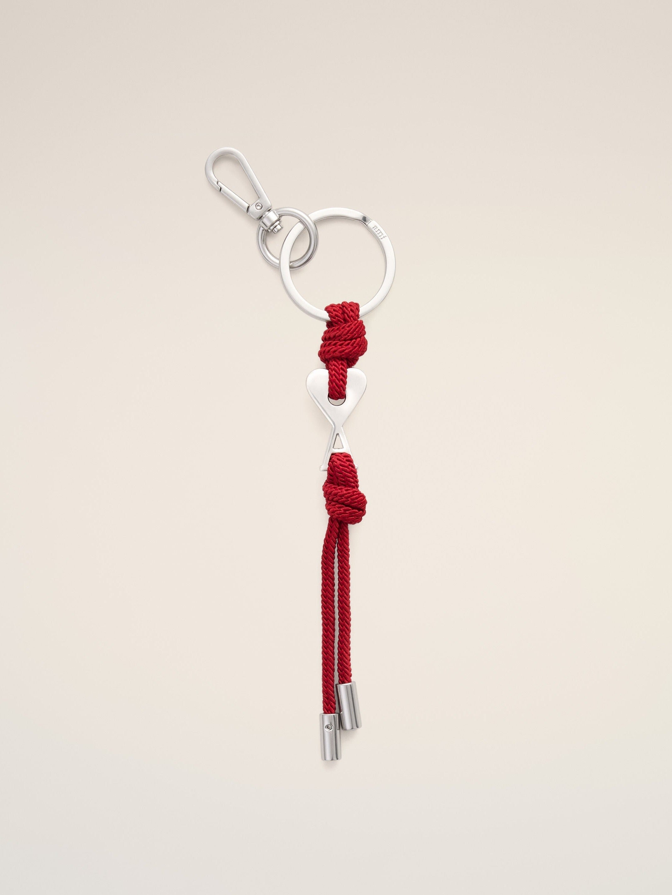 Porte-clés rouge en métal Ami de Coeur