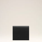 Portefeuille à double volet noir en cuir de vachette Ami de Coeur