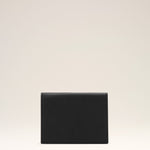 Portefeuille à triple volet noir en cuir de vachette Ami de Coeur