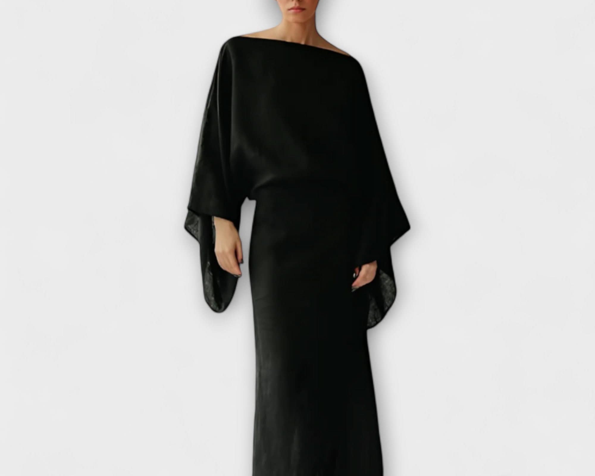Dana - Kimono dress made of linen and cotton