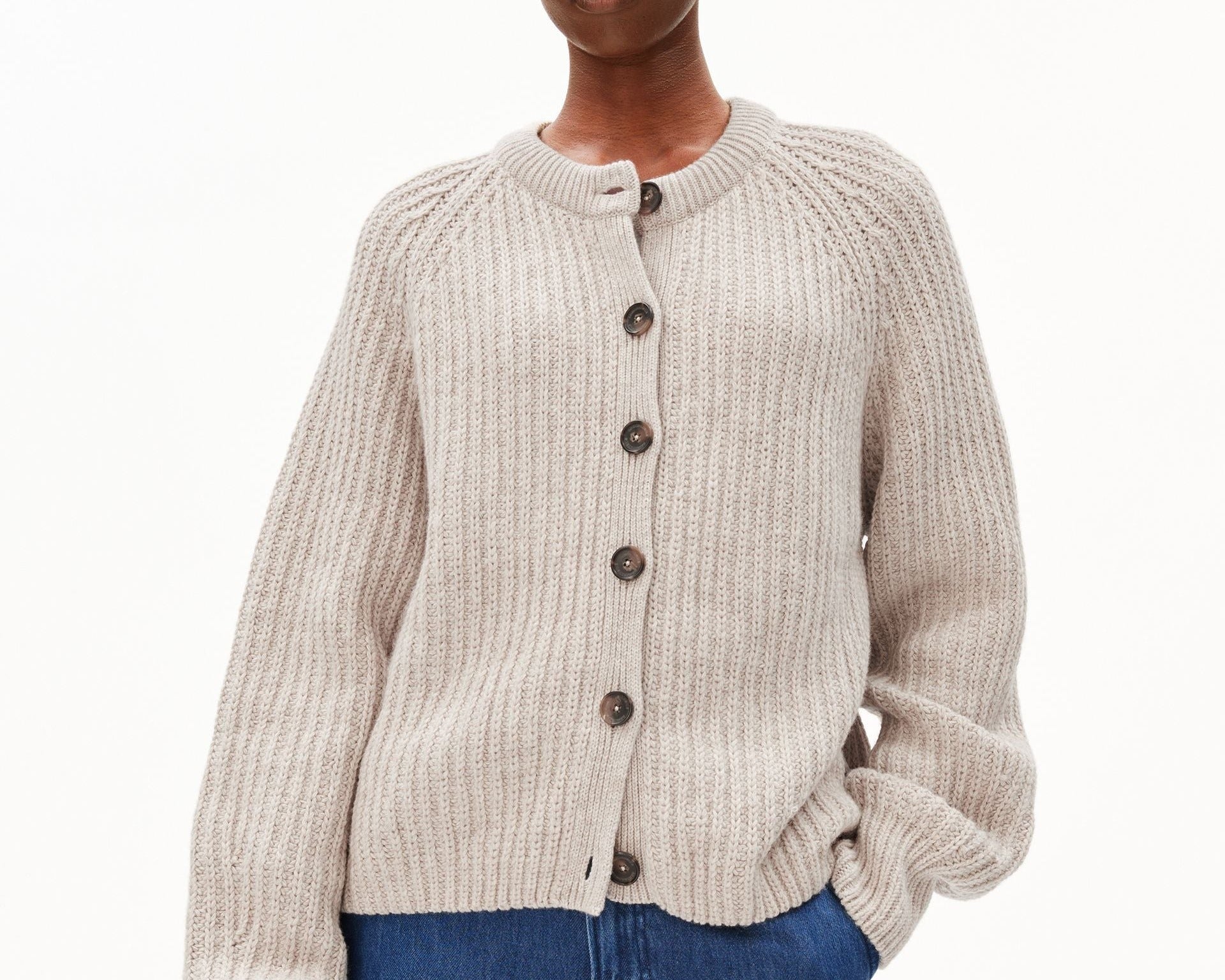 RIPPSTRICK-CARDIGAN | honey melange