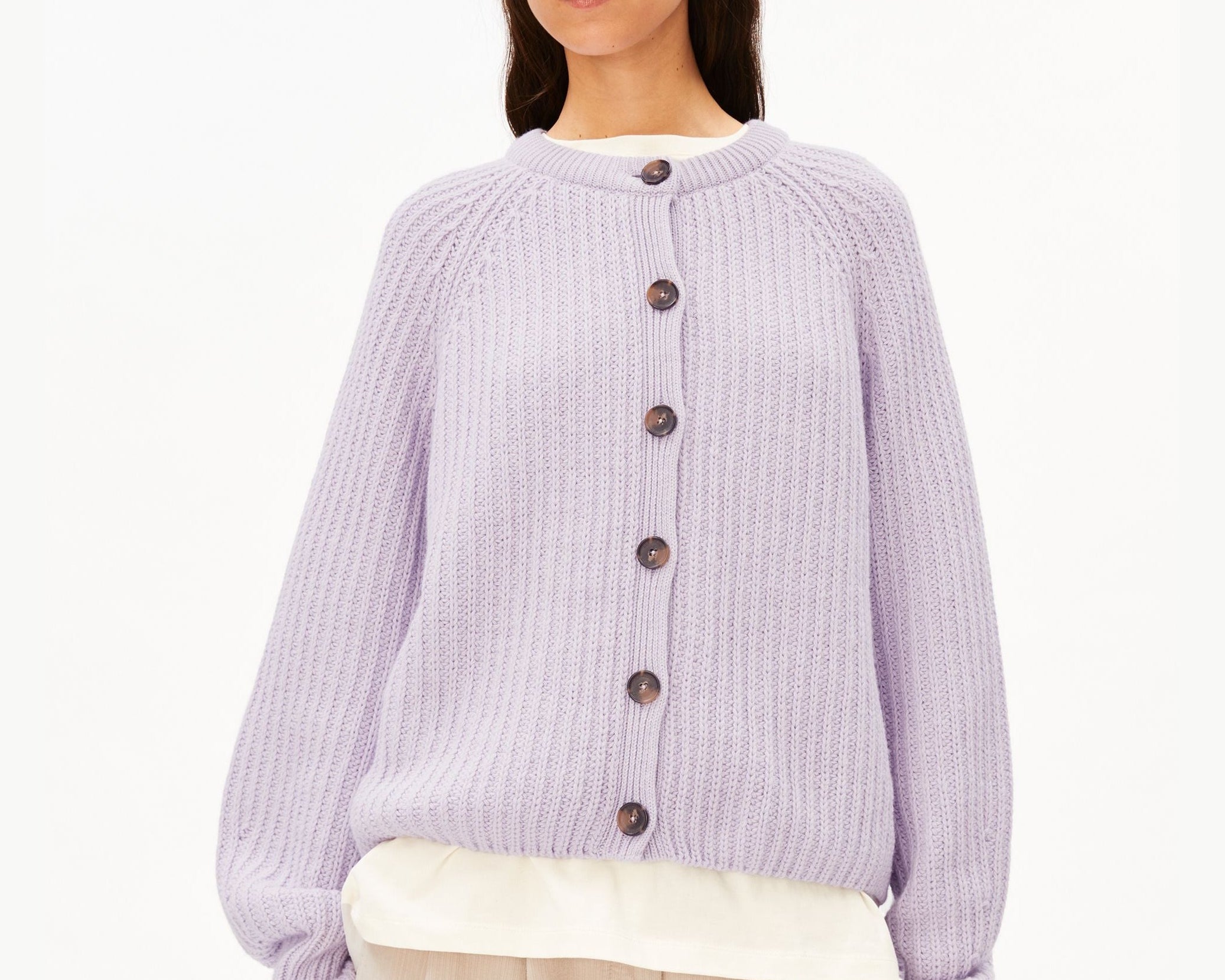 RIPPSTRICK-CARDIGAN | moonlit lilac