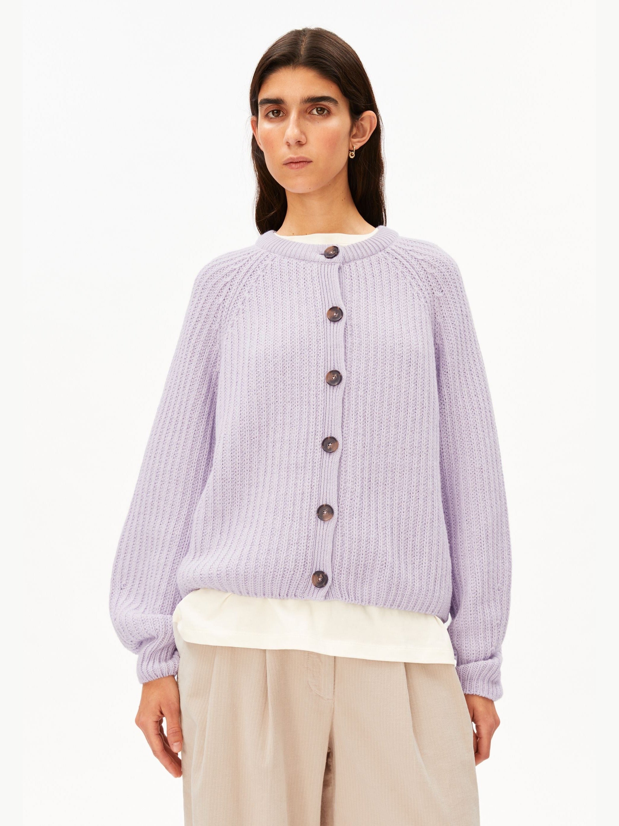 RIPPSTRICK-CARDIGAN | moonlit lilac
