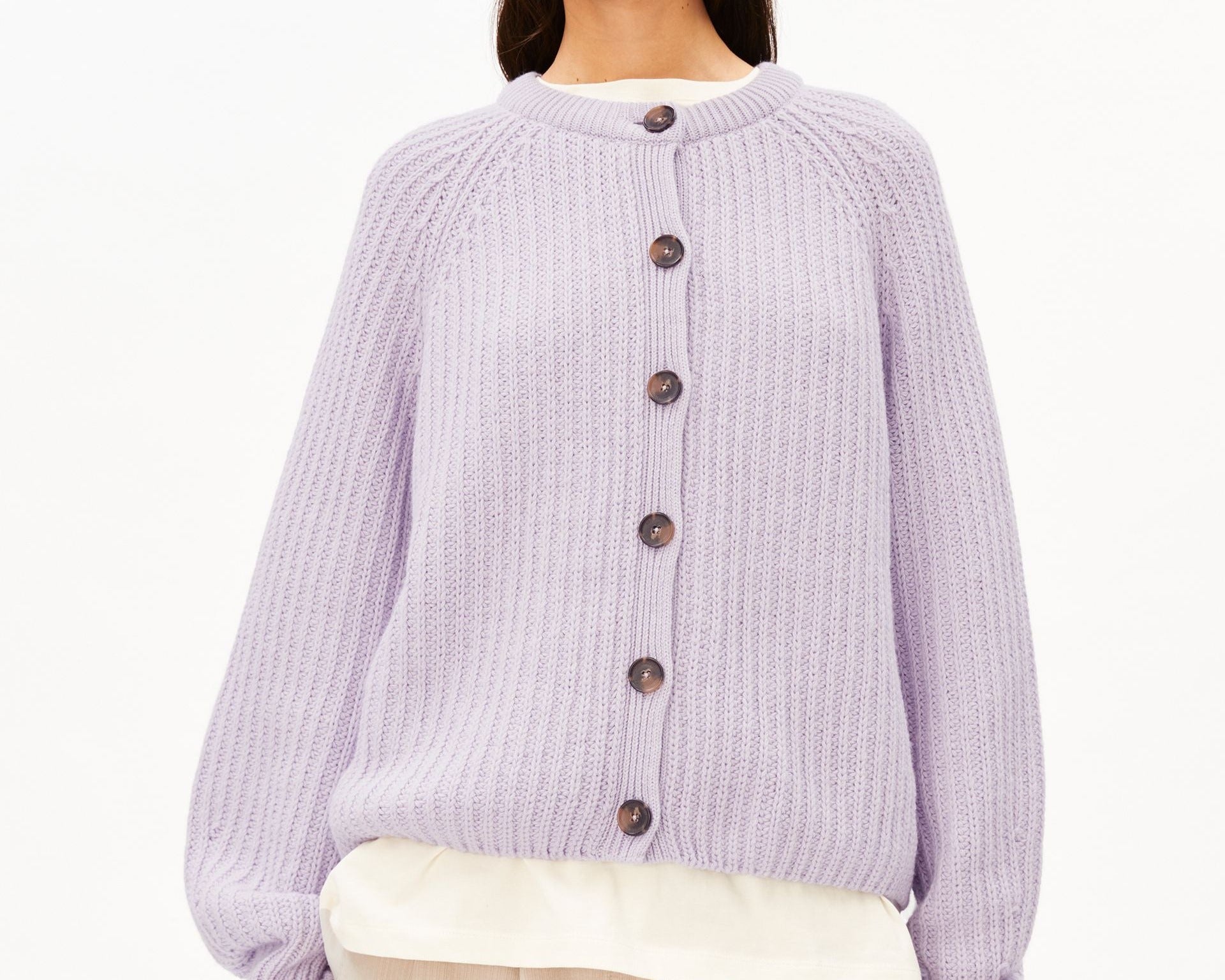 RIPPSTRICK-CARDIGAN | moonlit lilac