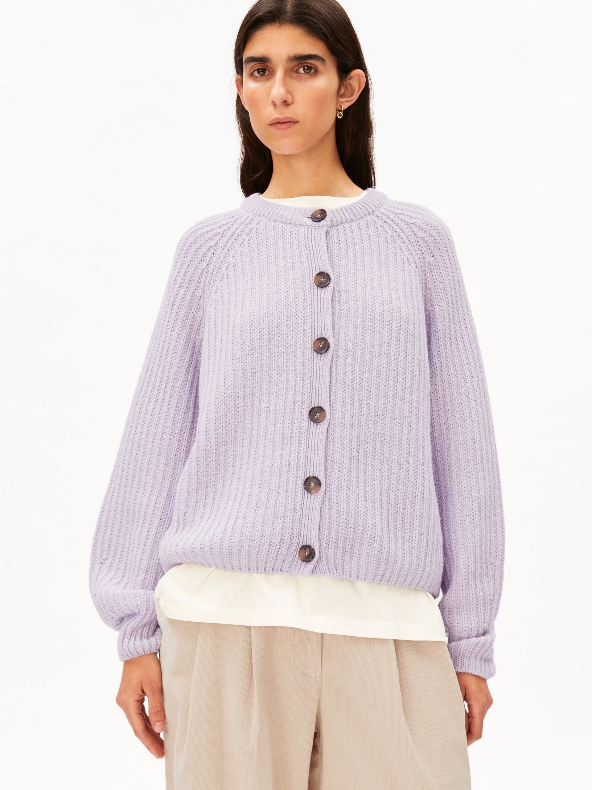 RIPPSTRICK-CARDIGAN | moonlit lilac