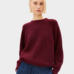RIPPSTRICKPULLOVER | velvet red