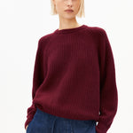 RIPPSTRICKPULLOVER | velvet red
