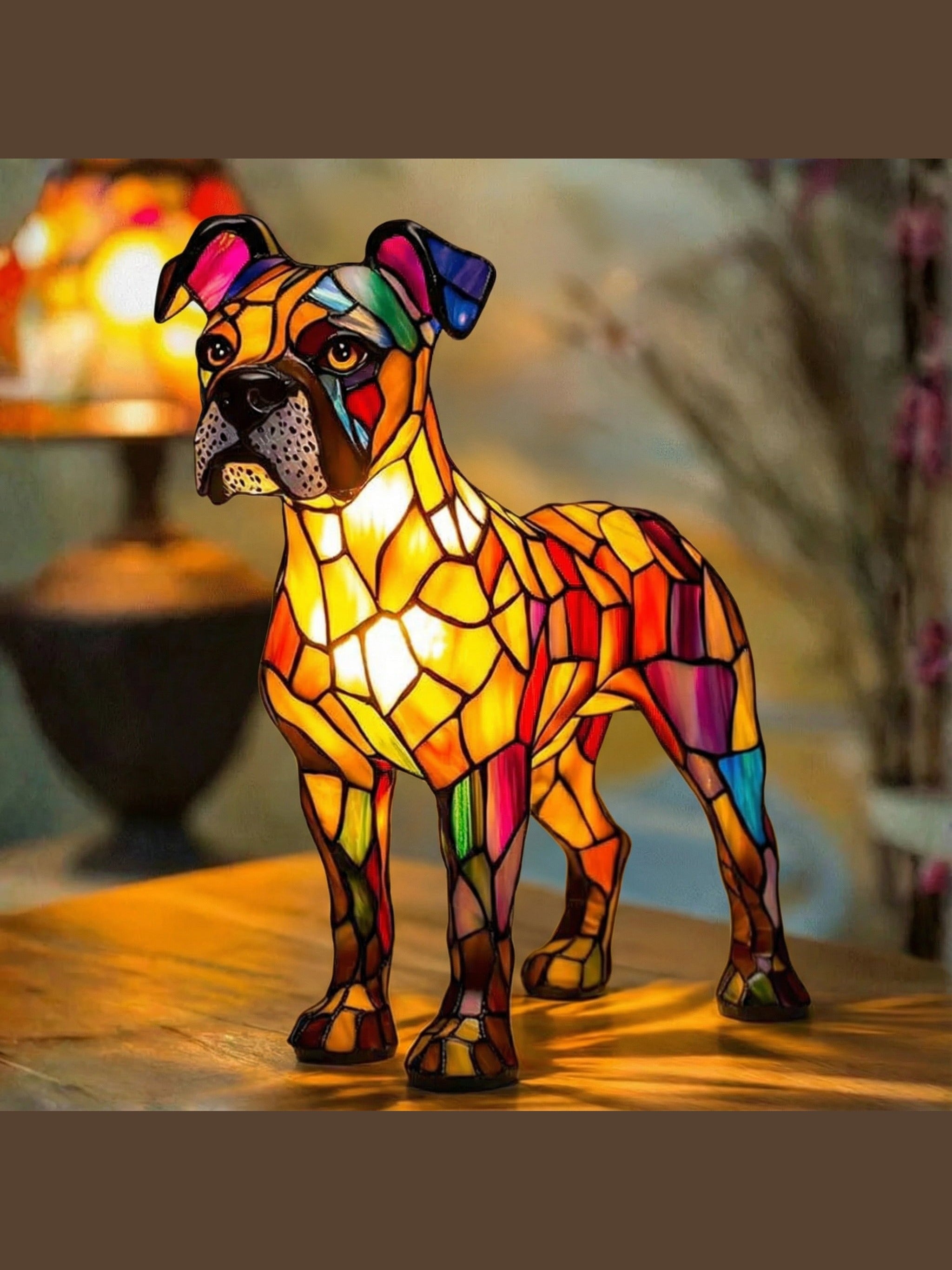 Rocky - Lampa ve vitráži