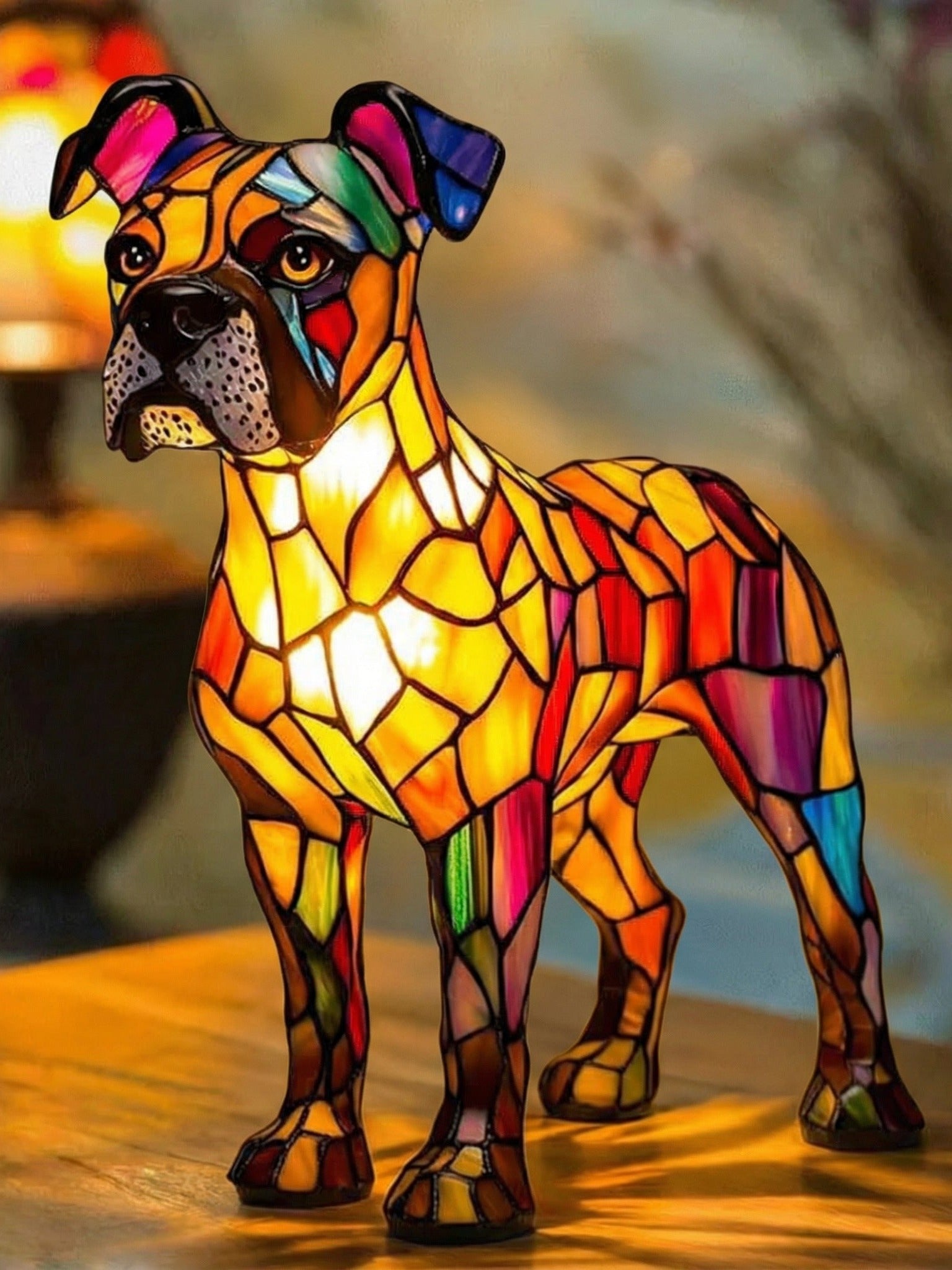 Rocky - Lampa ve vitráži