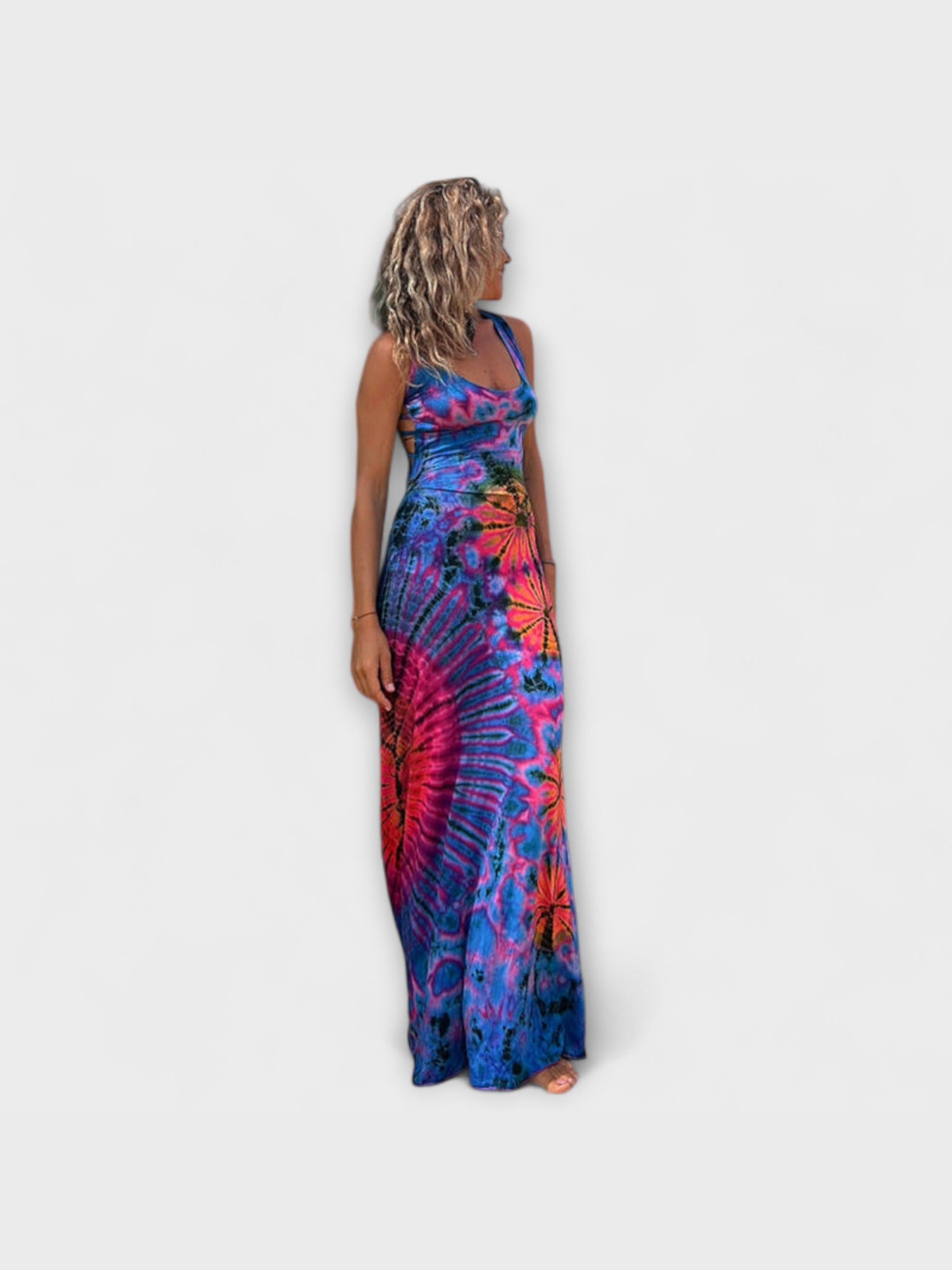 Ronja - La Bamba Tie-Dye Print Maxi Šaty