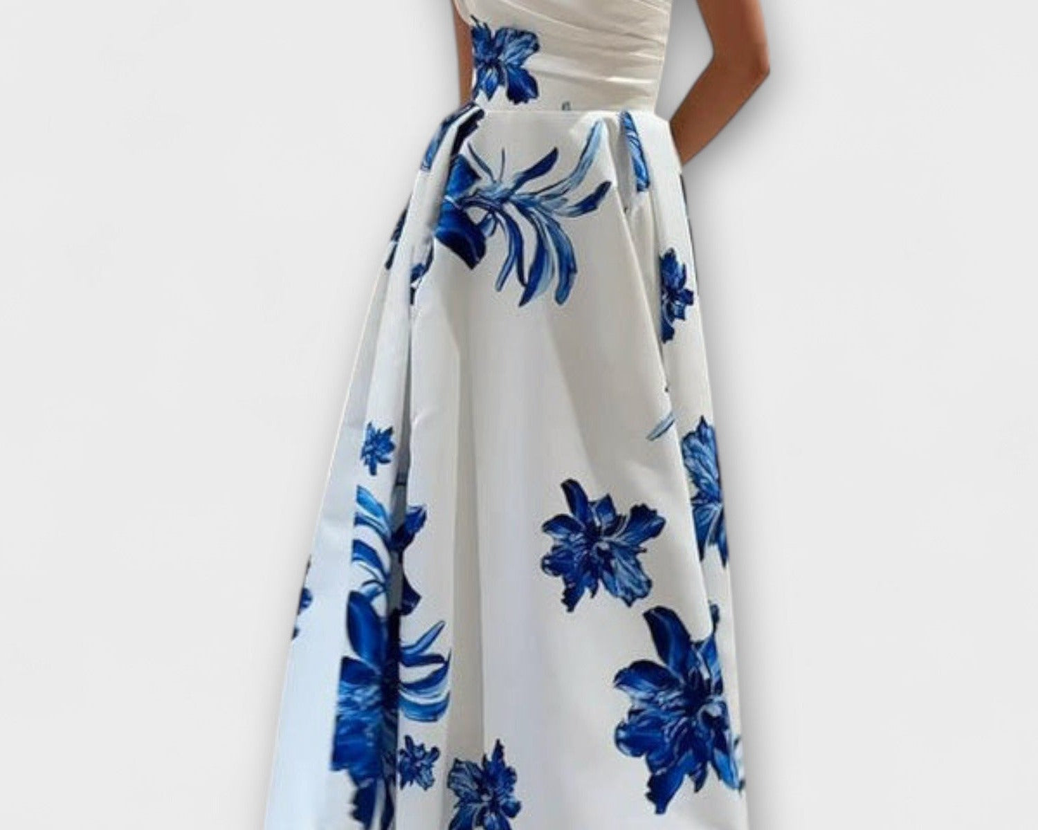 Rosalie - Chic off-shoulder květinové maxi šaty