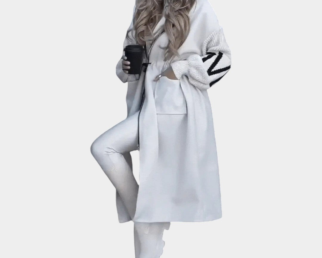 Tereza - Vystihnutá zimní bunda s kapucí