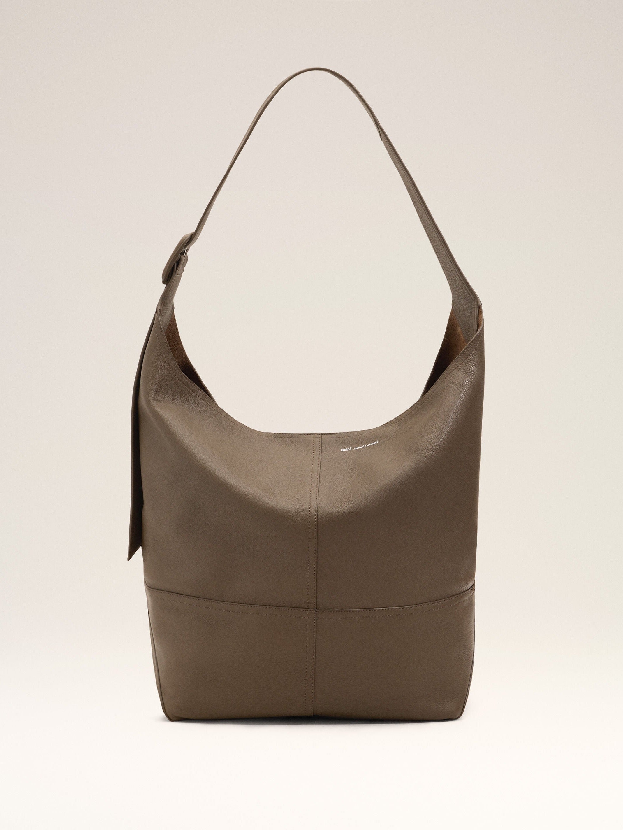 Sac crossbody Etienne marron en cuir de taurillon