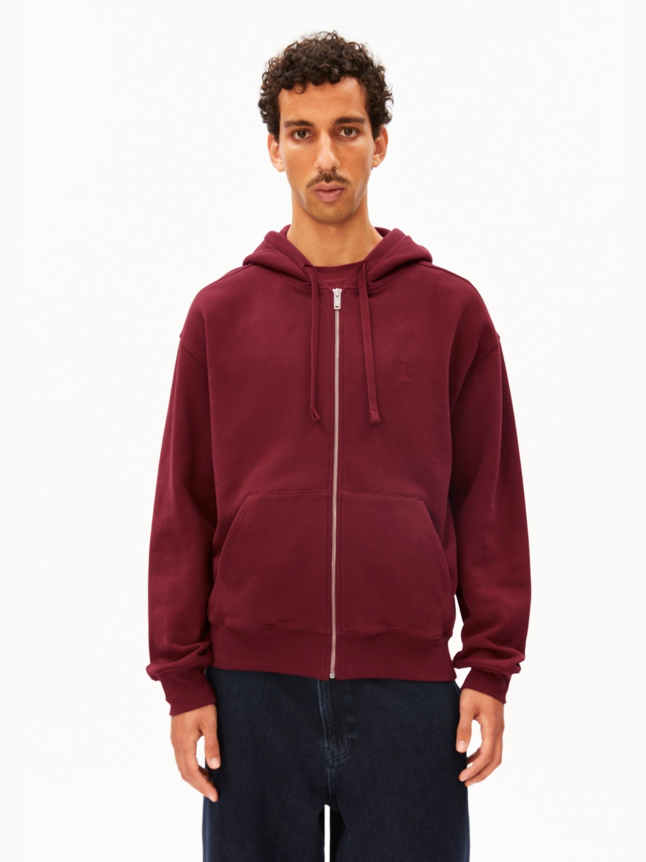 SAROMIAAN SWEATJACKE | velvet red