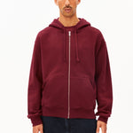 SAROMIAAN SWEATJACKE | velvet red